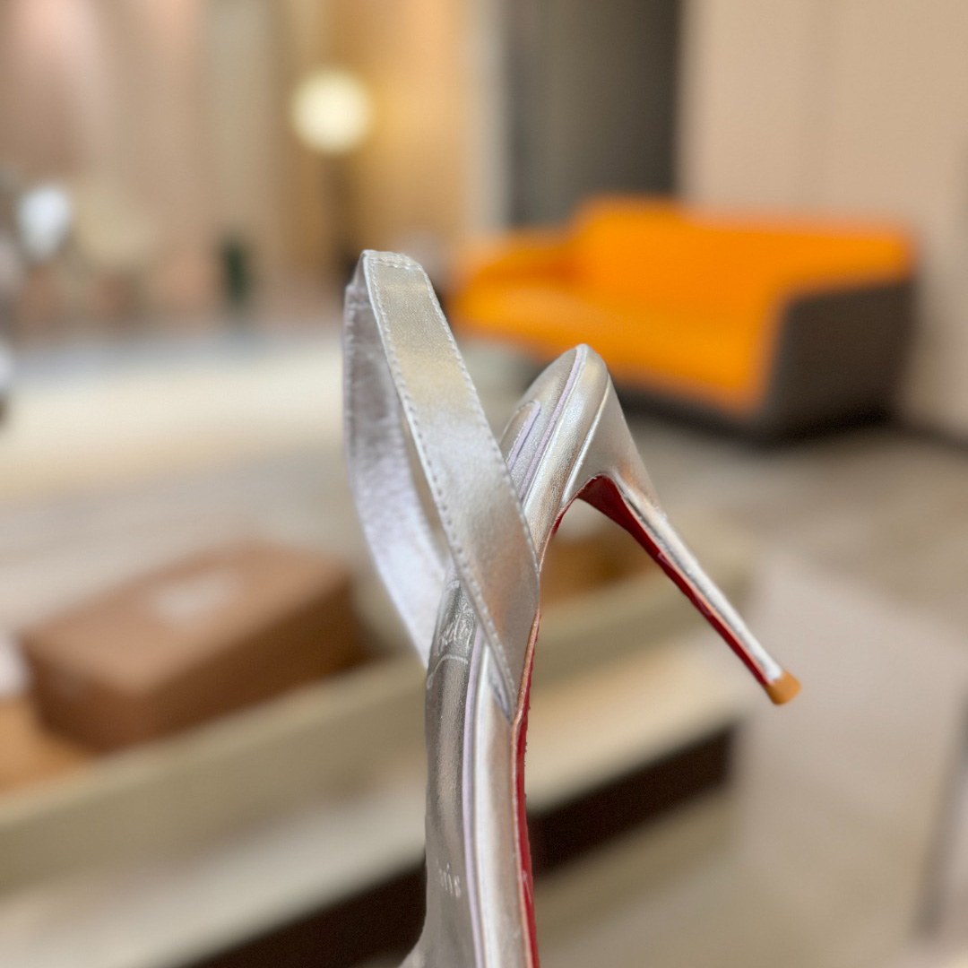 Christian Louboutin Marilyn Leather Sandals - FashionPlug