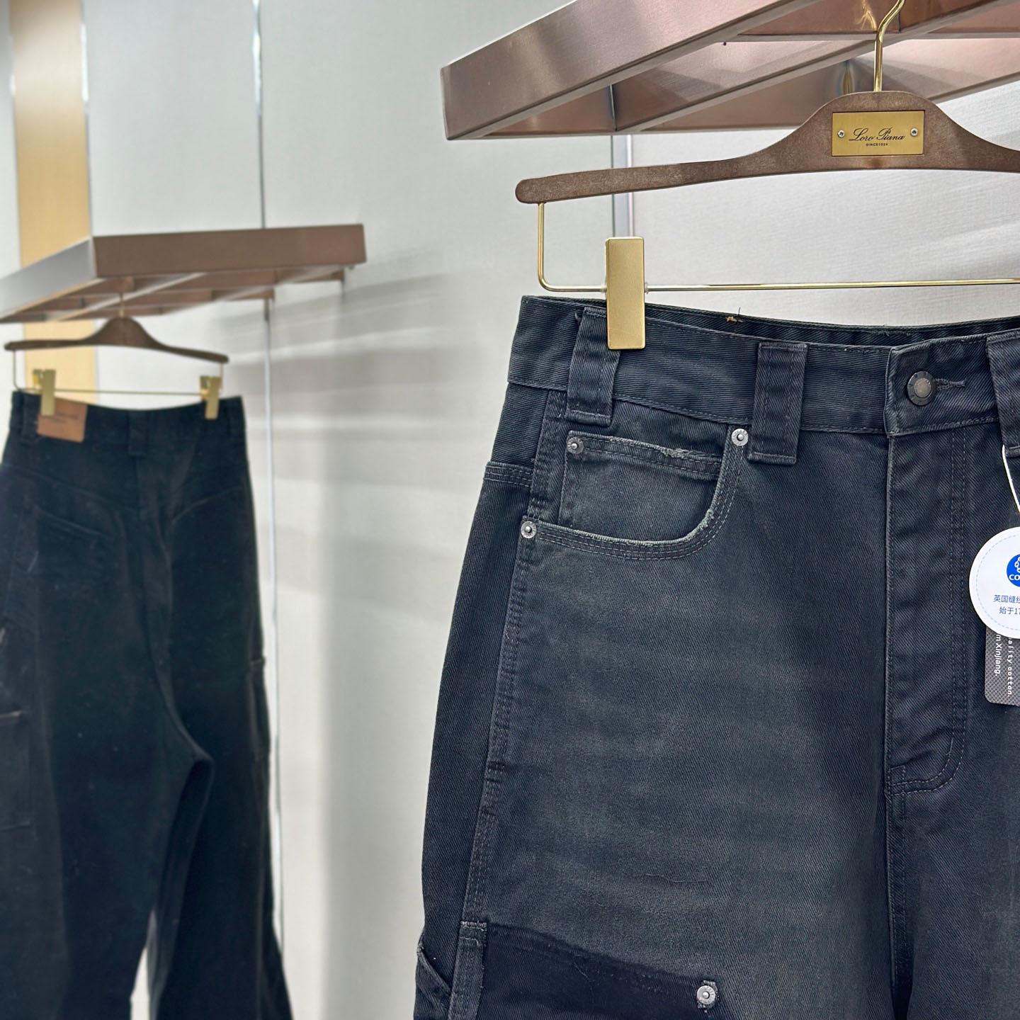 Balenciaga Ripped Off Baggy Jeans - FashionPlug