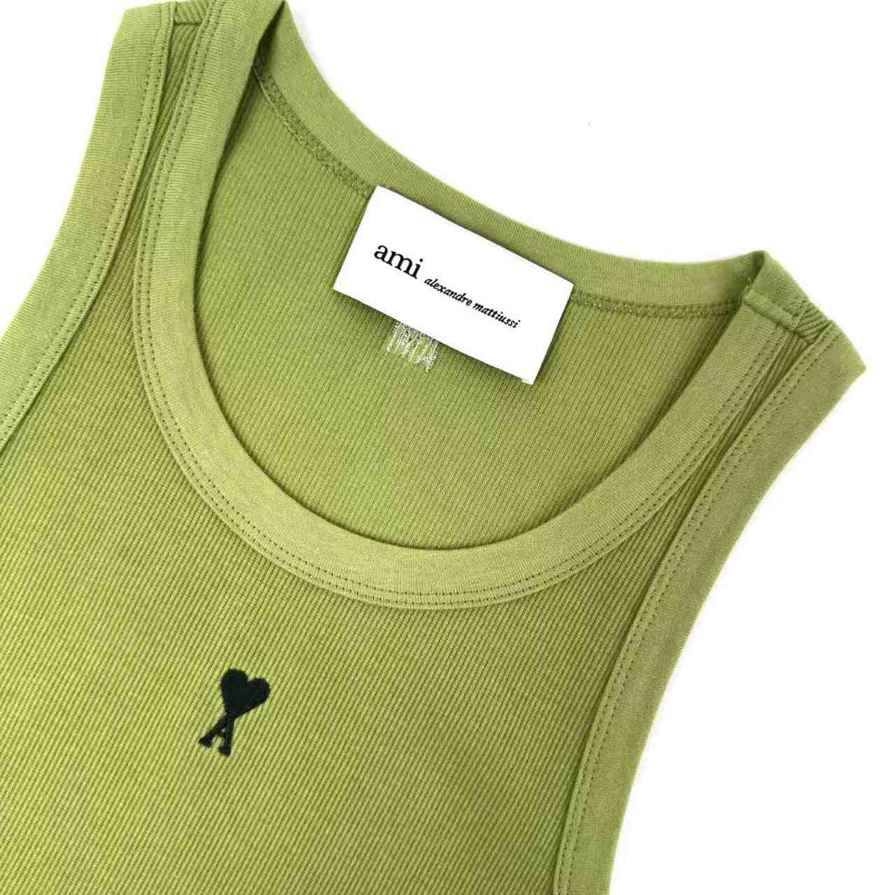 AMI Paris Cotton Ami De Coeur Tanktop - FashionPlug