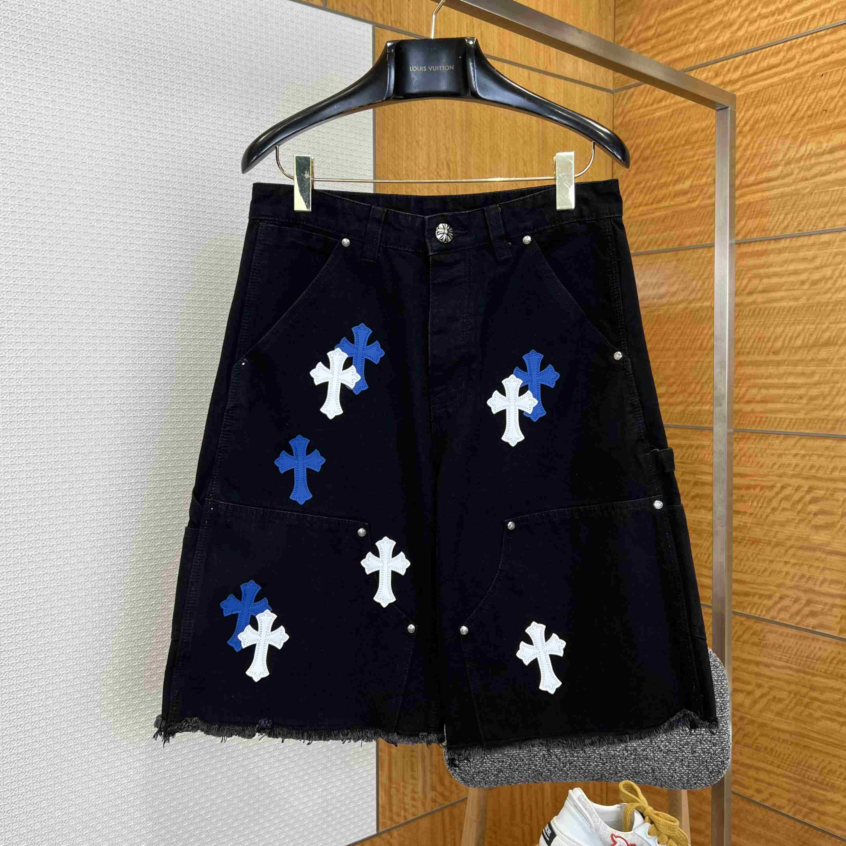 Chrome Hearts Denim Shorts - FashionPlug