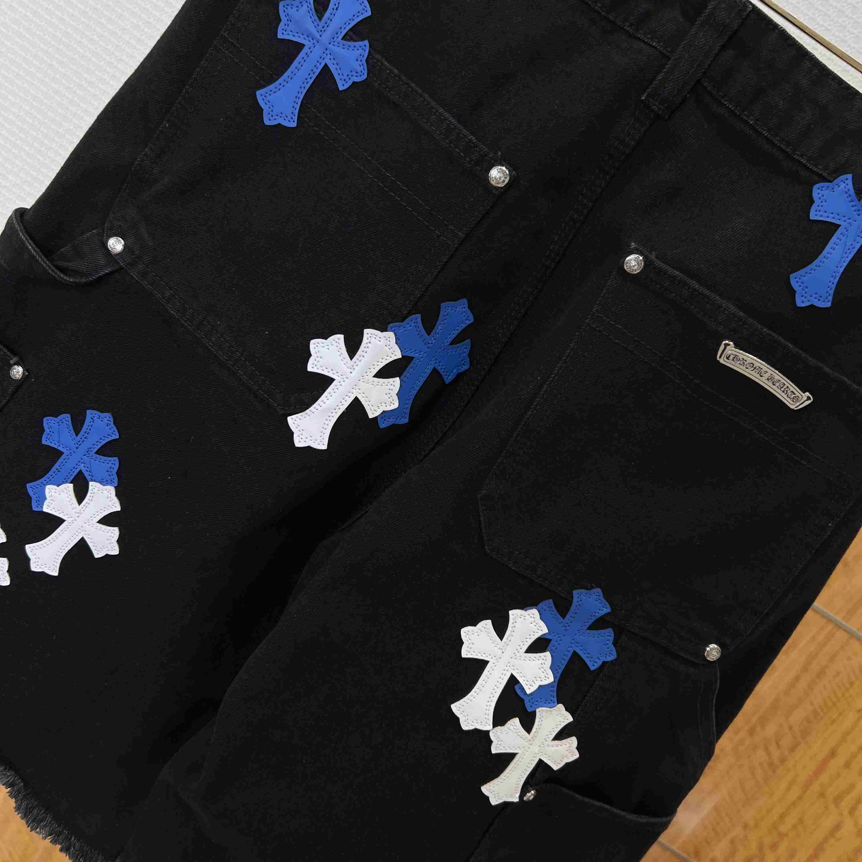 Chrome Hearts Denim Shorts - FashionPlug
