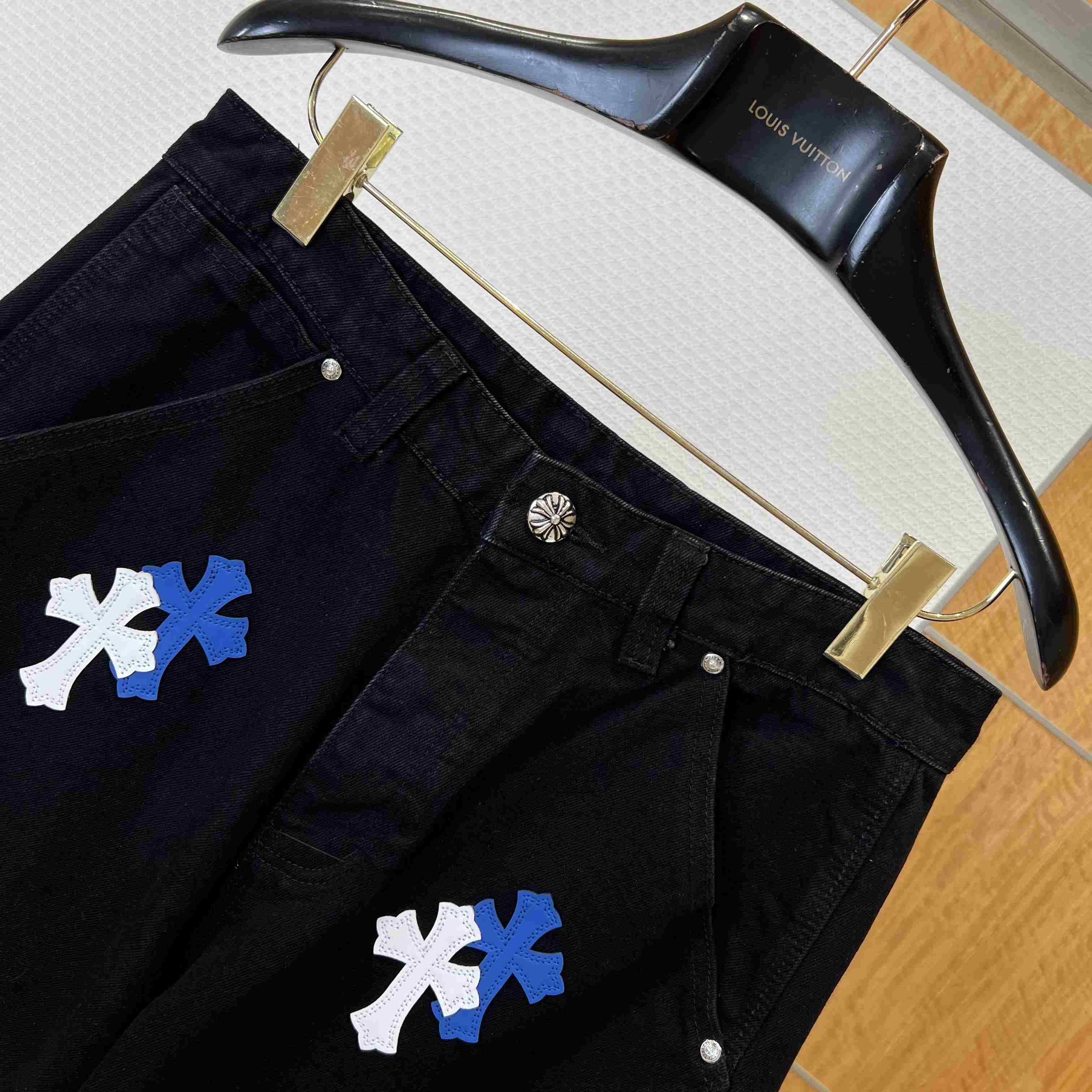 Chrome Hearts Denim Shorts - FashionPlug