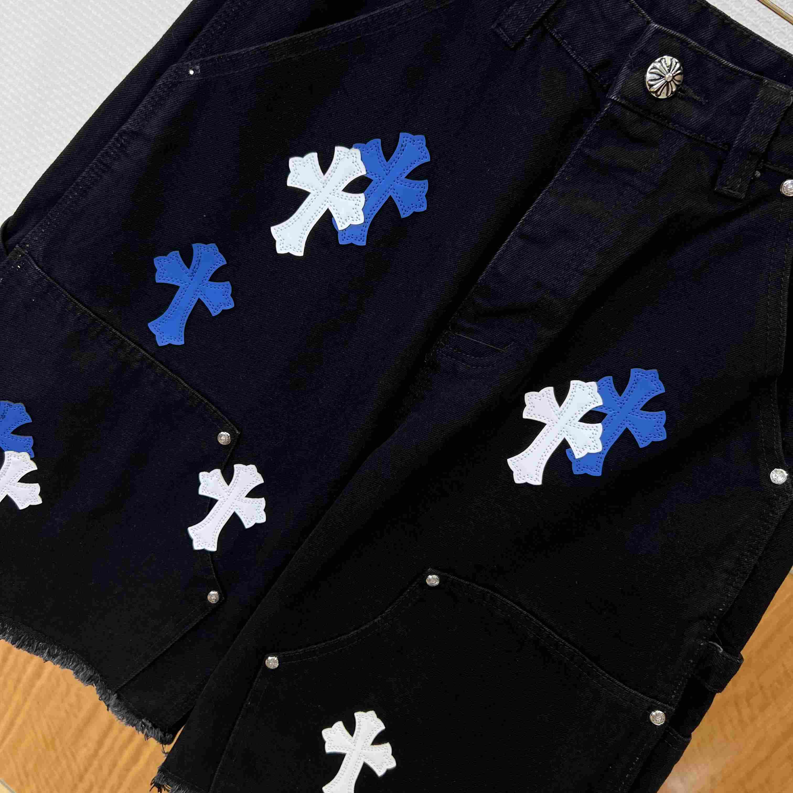 Chrome Hearts Denim Shorts - FashionPlug