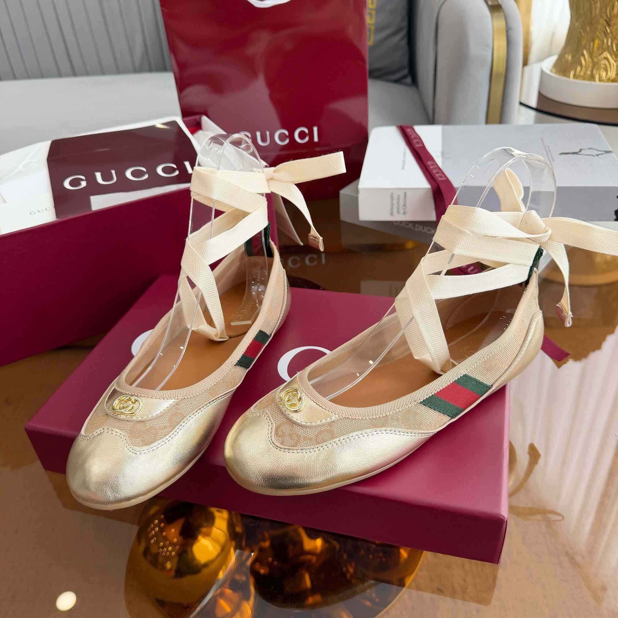  Gucci Shift Ballerina - FashionPlug