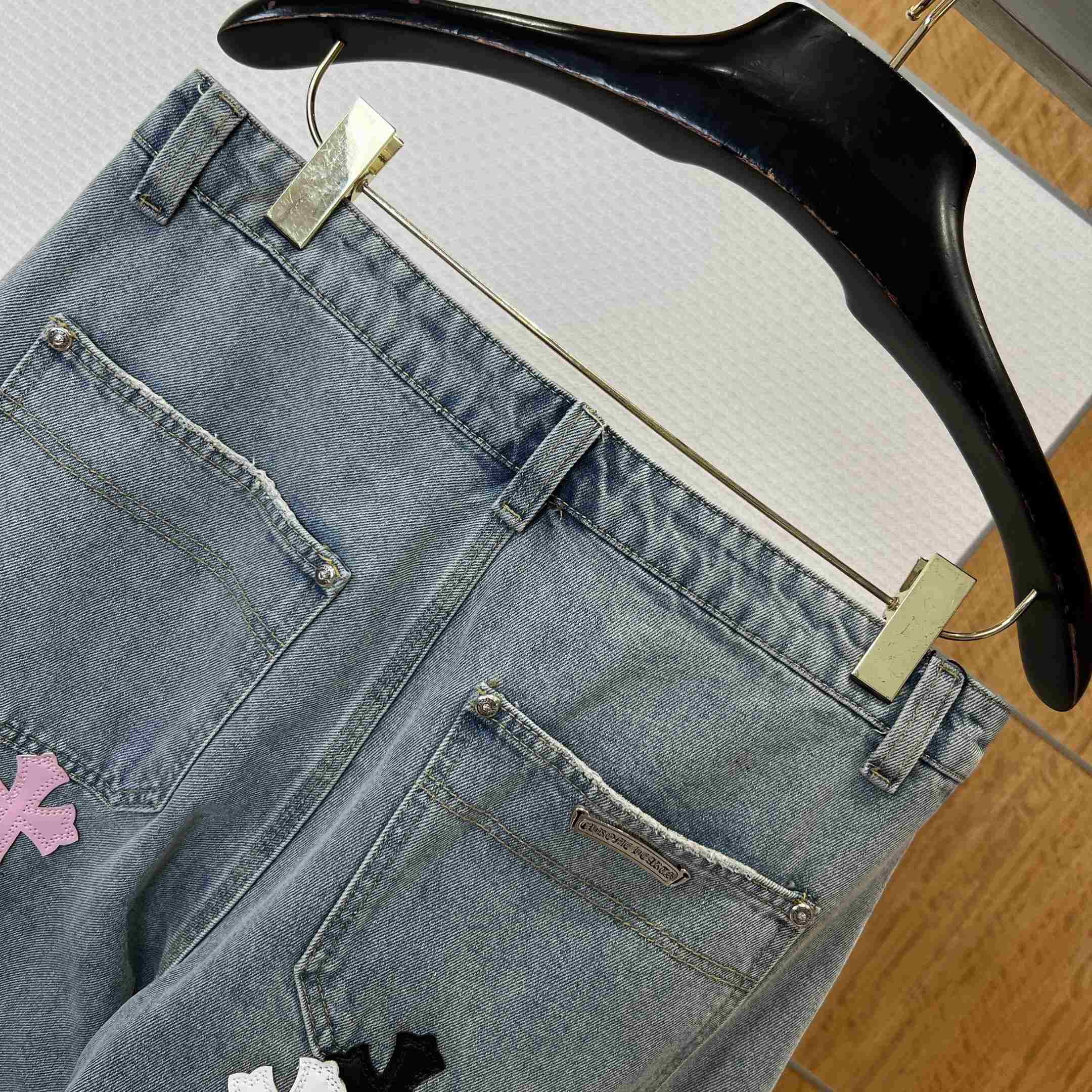 Chrome Hearts Denim Shorts - FashionPlug
