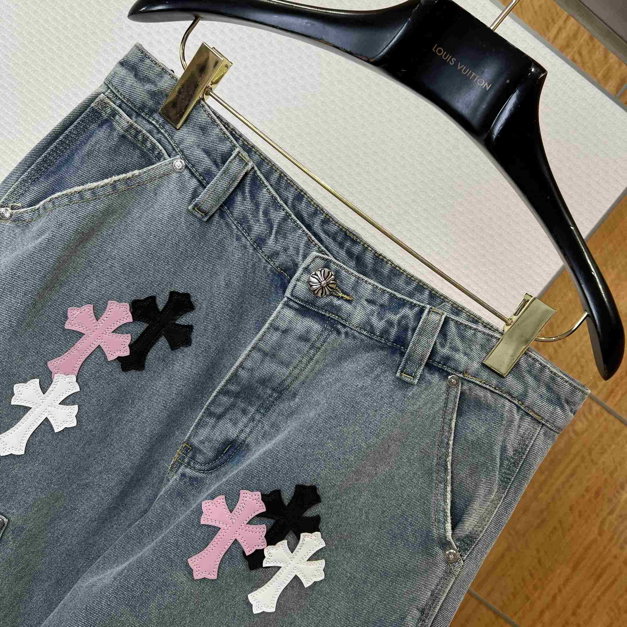 Chrome Hearts Denim Shorts - FashionPlug