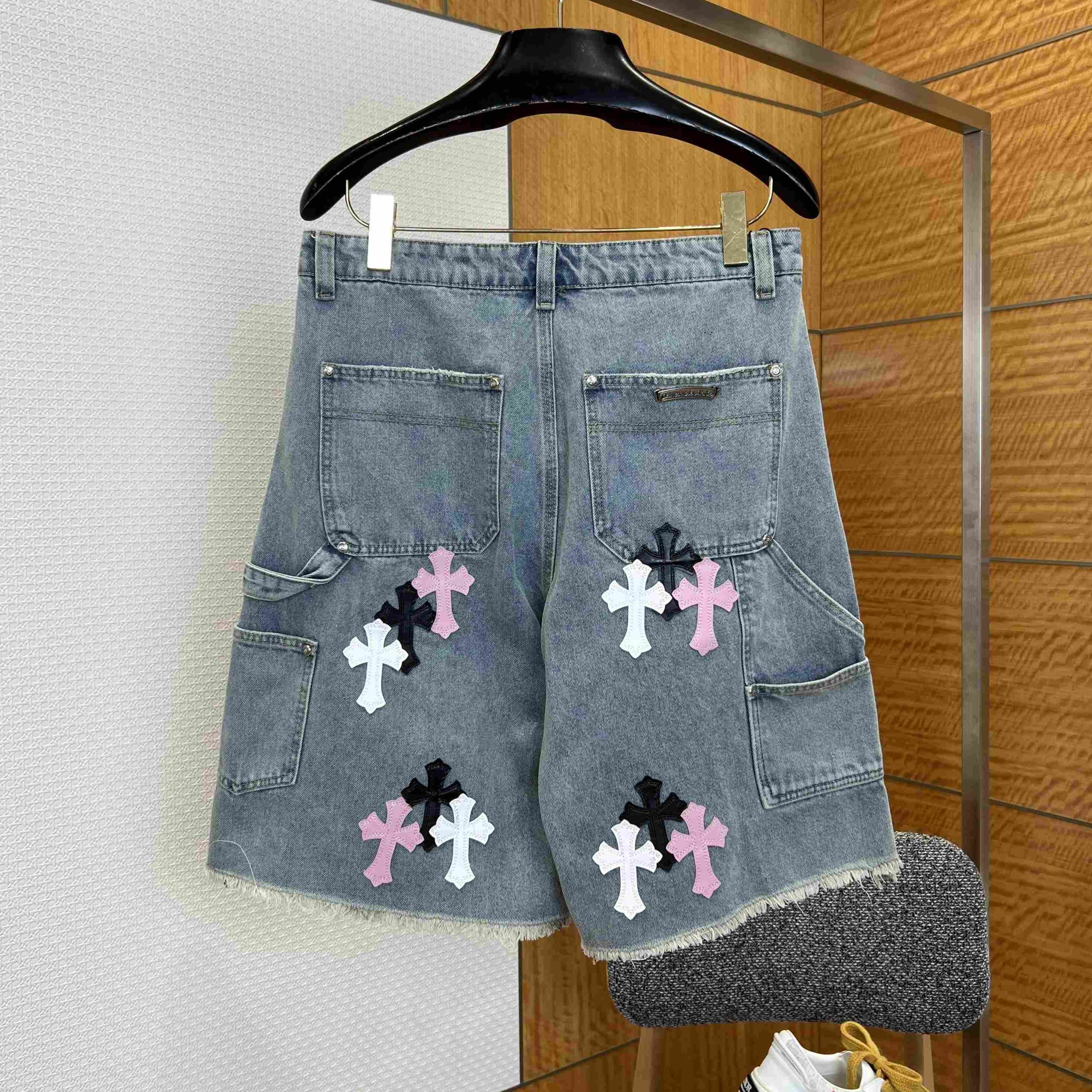 Chrome Hearts Denim Shorts - FashionPlug
