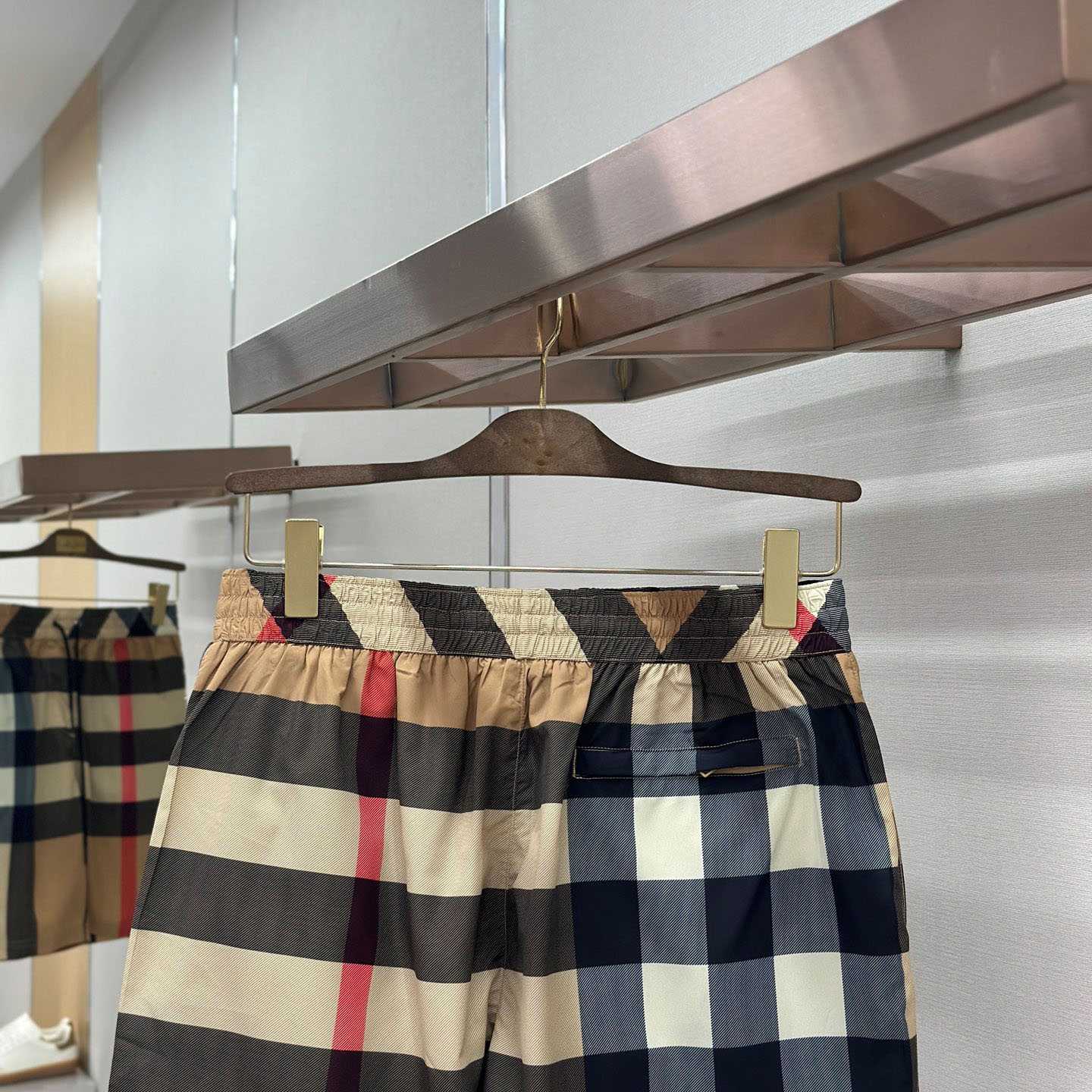 Burberry Check Swim Shorts 'Archive Beige' - FashionPlug