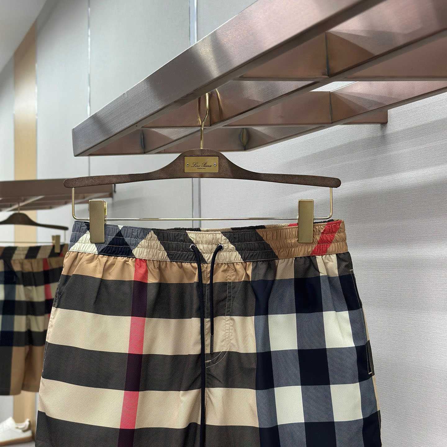Burberry Check Swim Shorts 'Archive Beige' - FashionPlug