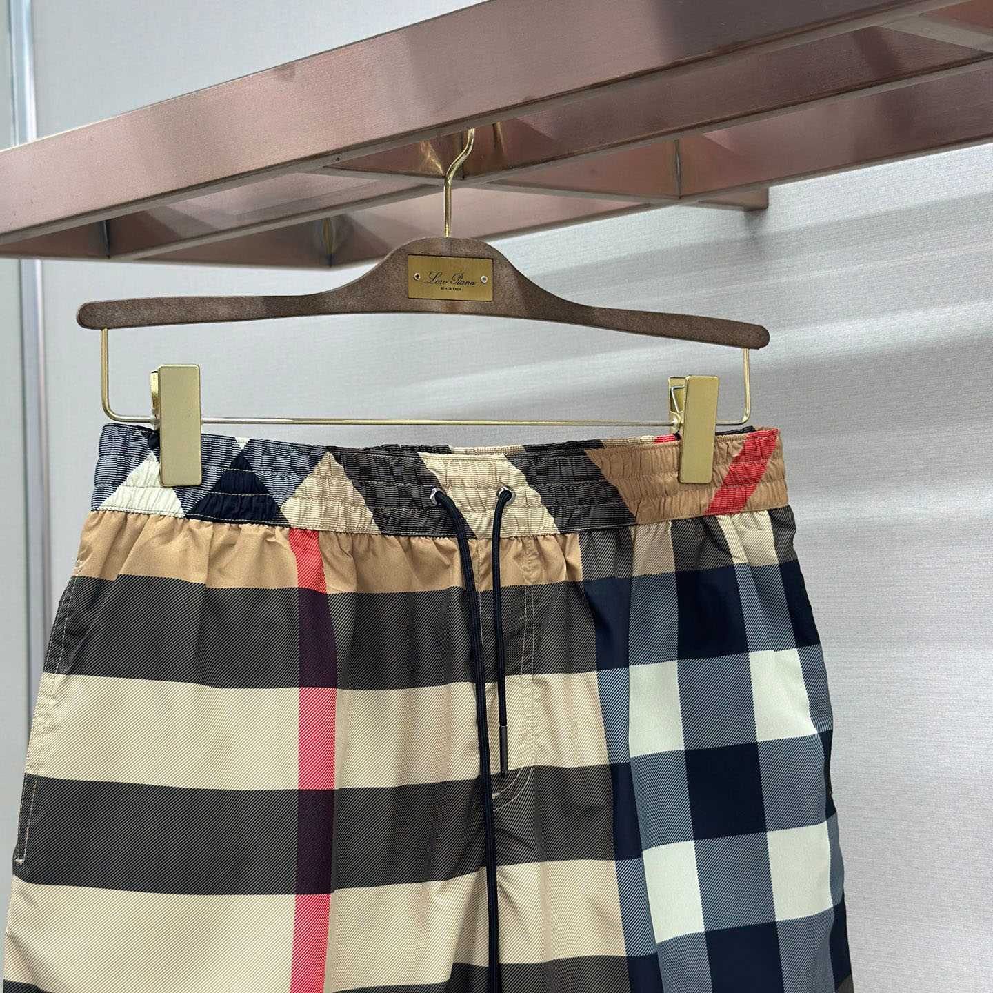 Burberry Check Swim Shorts 'Archive Beige' - FashionPlug
