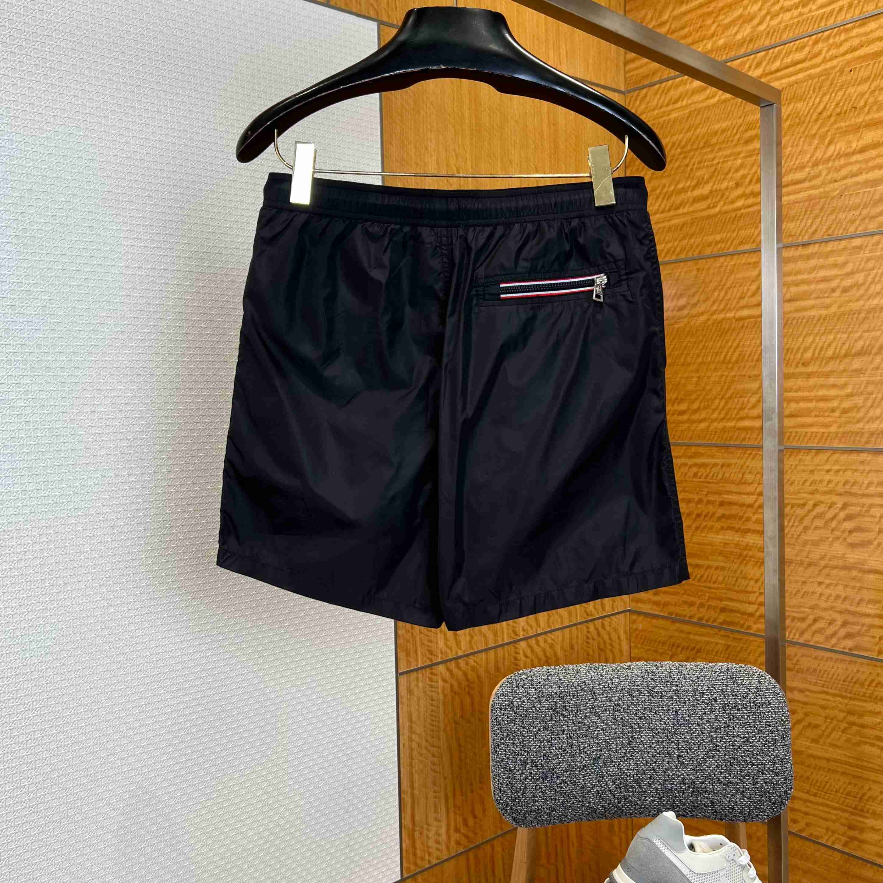 Moncler Logo-Patch Swim Shorts - FashionPlug