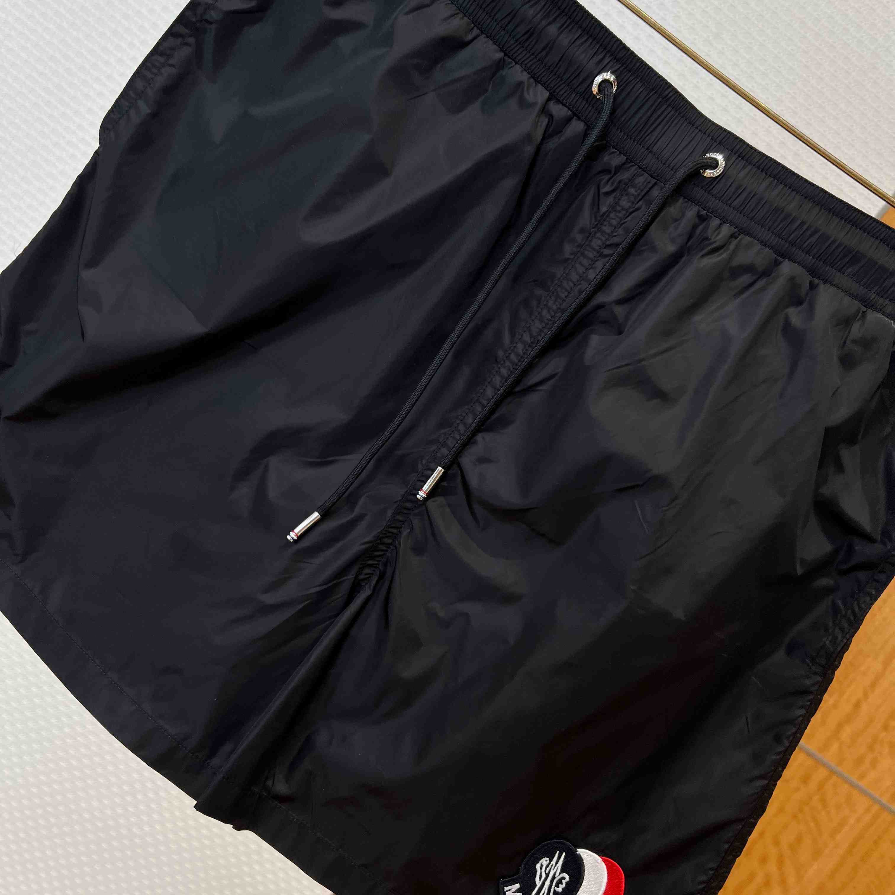 Moncler Logo-Patch Swim Shorts - FashionPlug