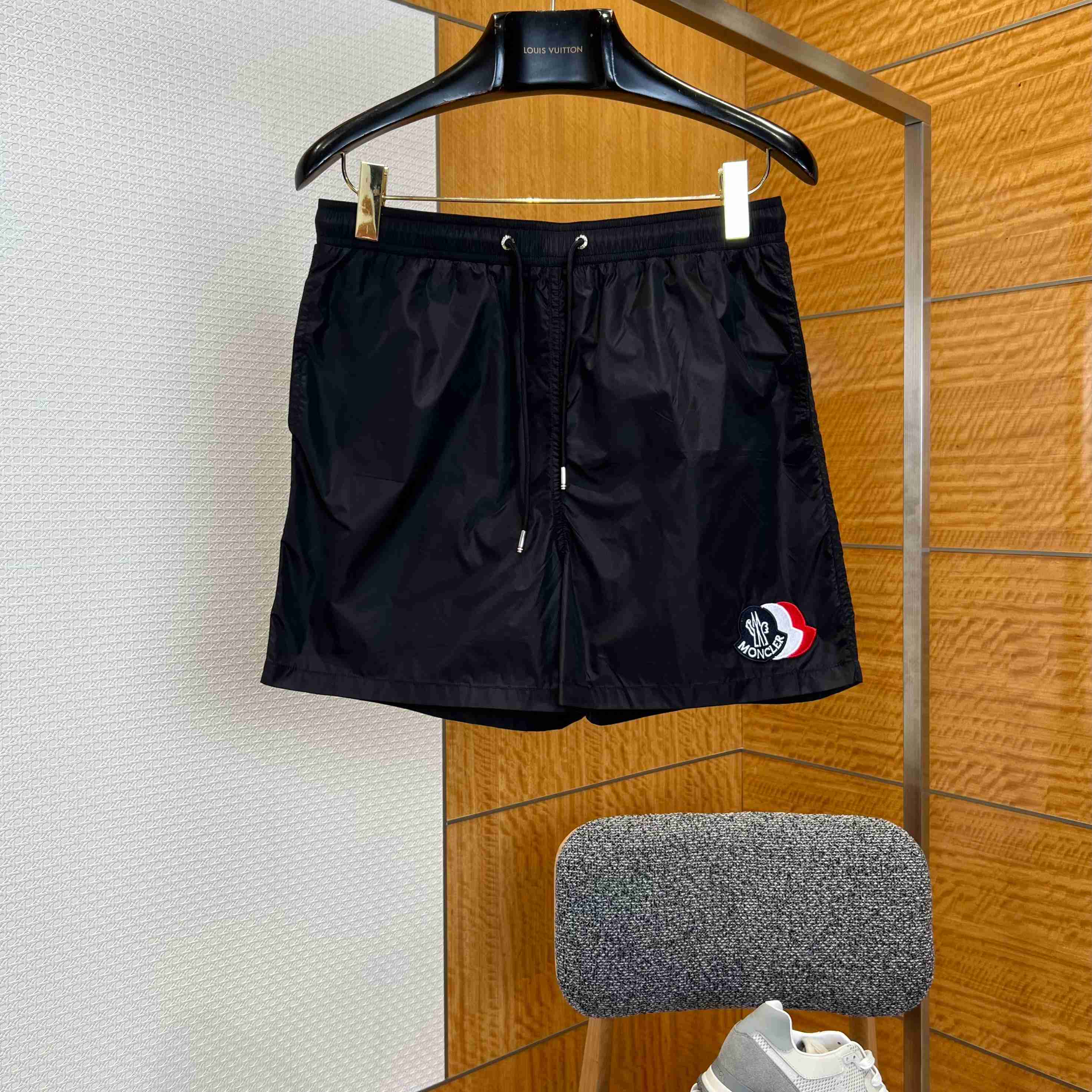 Moncler Logo-Patch Swim Shorts - FashionPlug