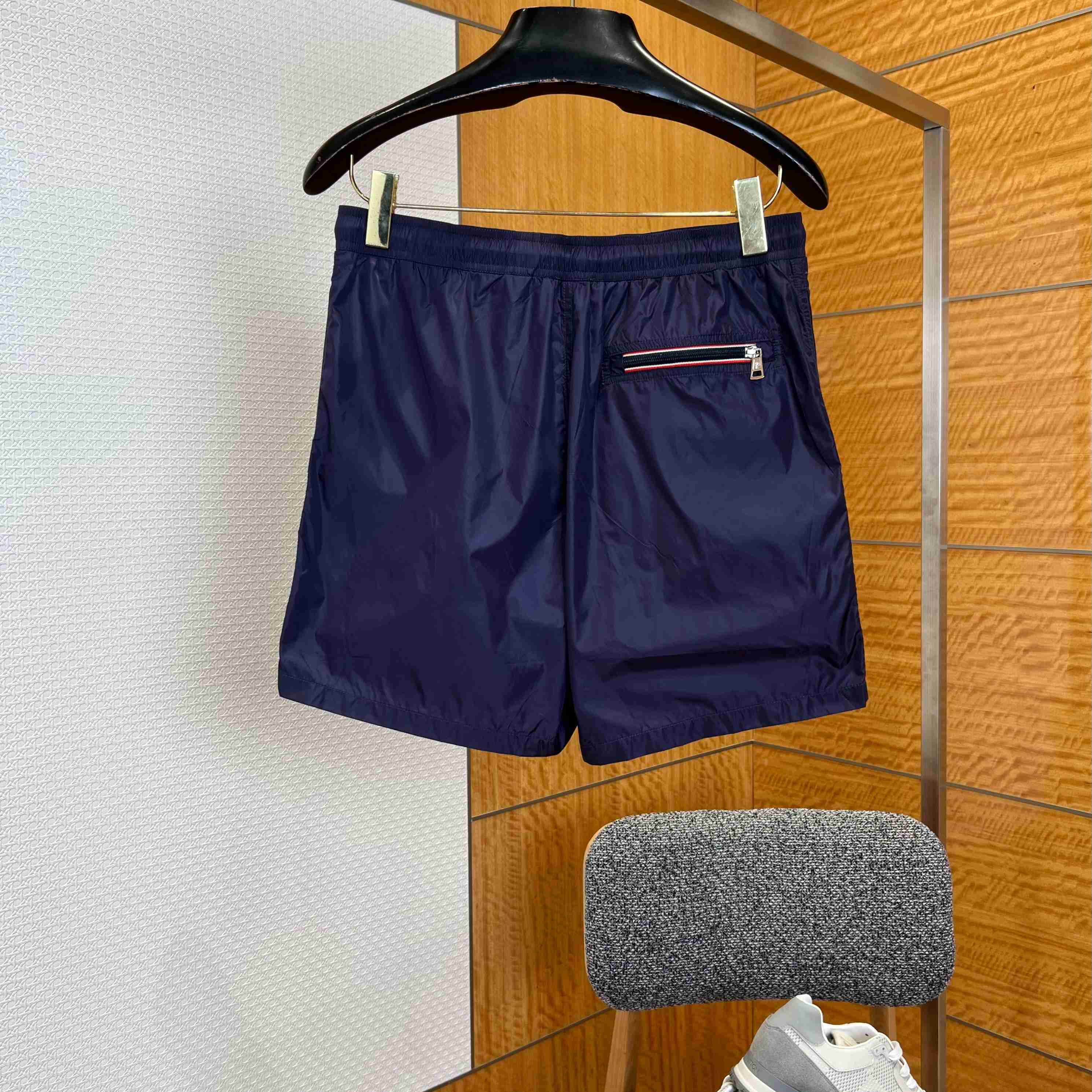 Moncler Logo-Patch Swim Shorts - FashionPlug