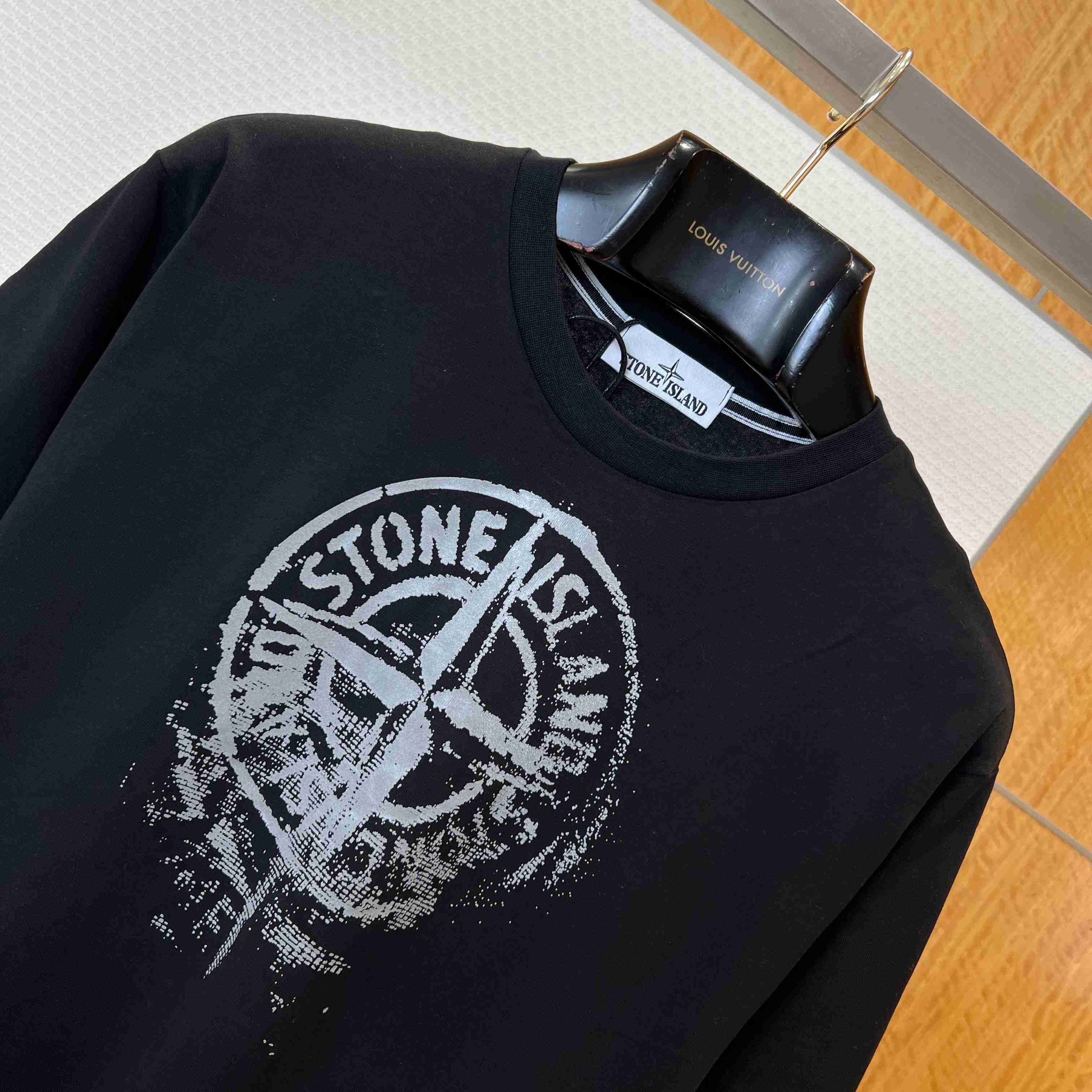 Stone Island Compass-Print Cotton T-shirt - FashionPlug