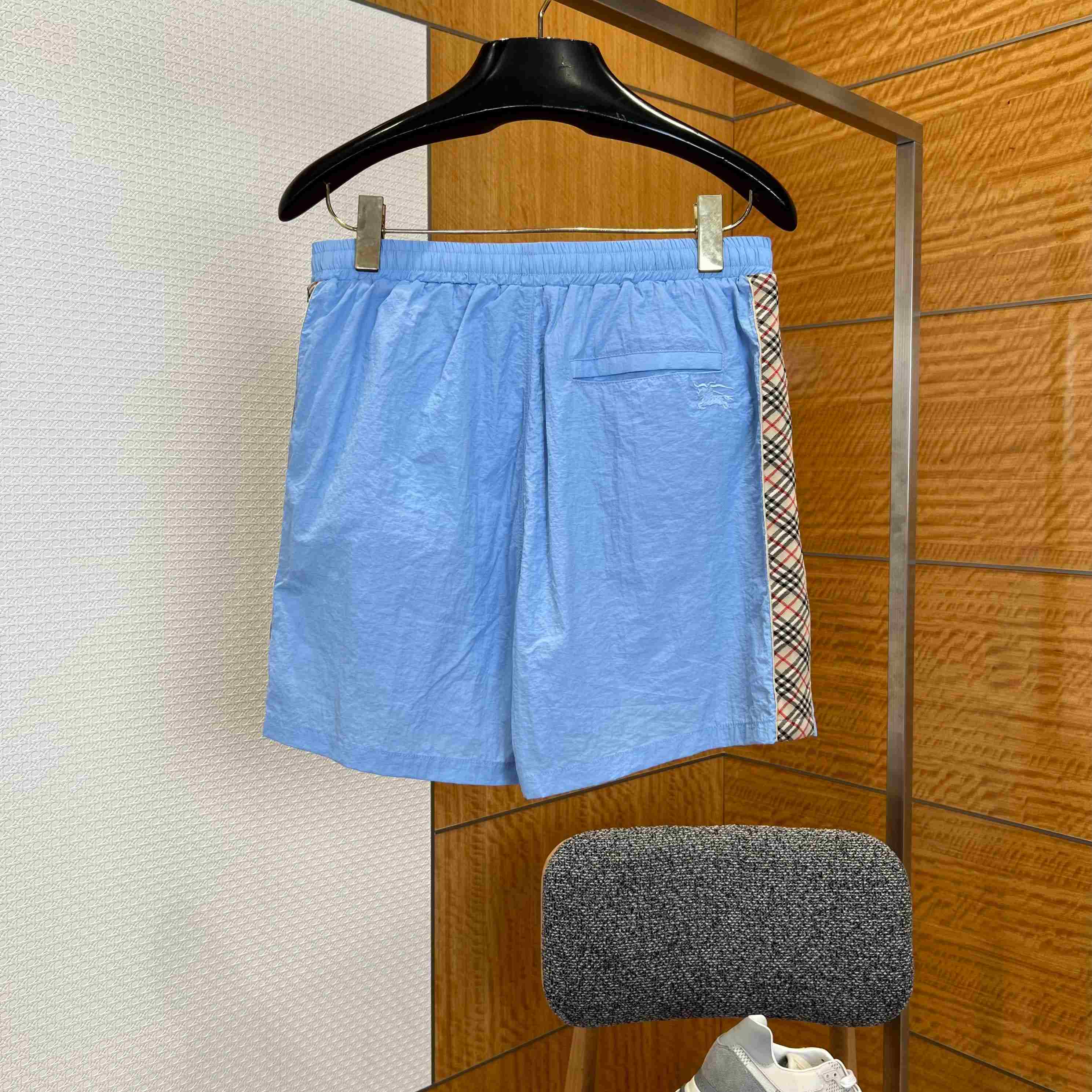 Burberry Check Trim Swim Shorts - FashionPlug