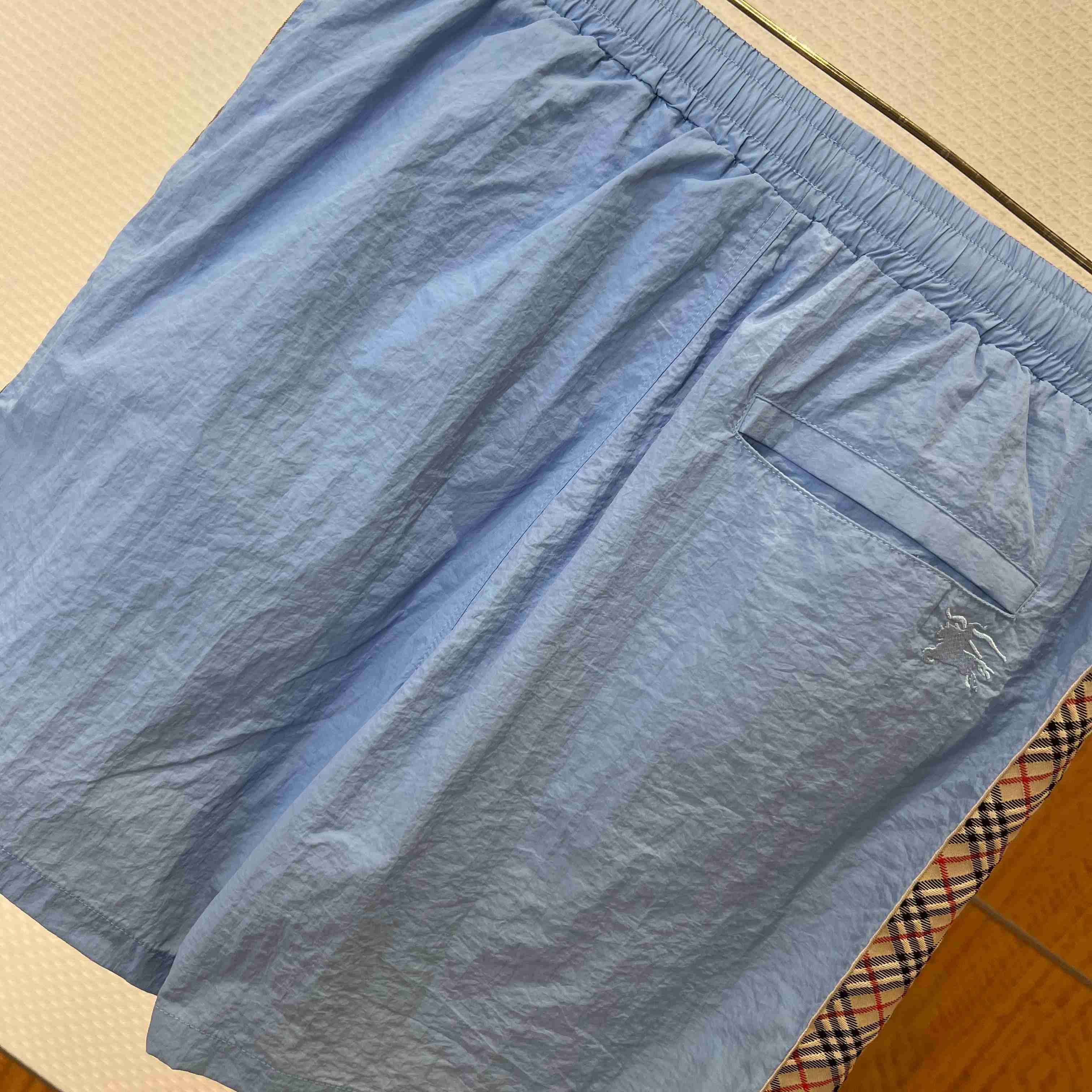 Burberry Check Trim Swim Shorts - FashionPlug
