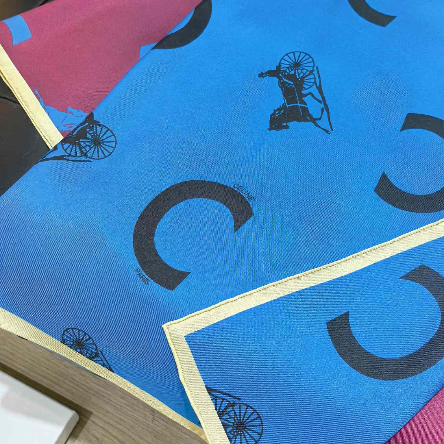 Celine  Square In Silk Twill - FashionPlug