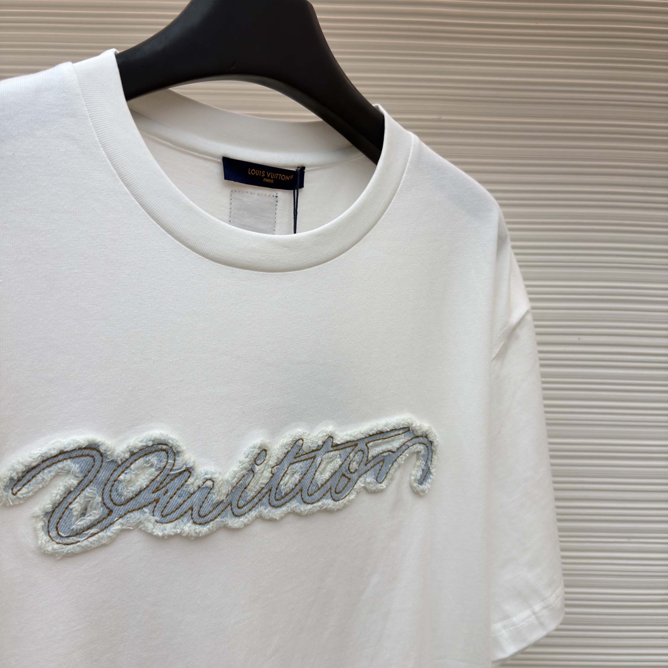 Louis Vuitton Denim Signature T-Shirt    - FashionPlug