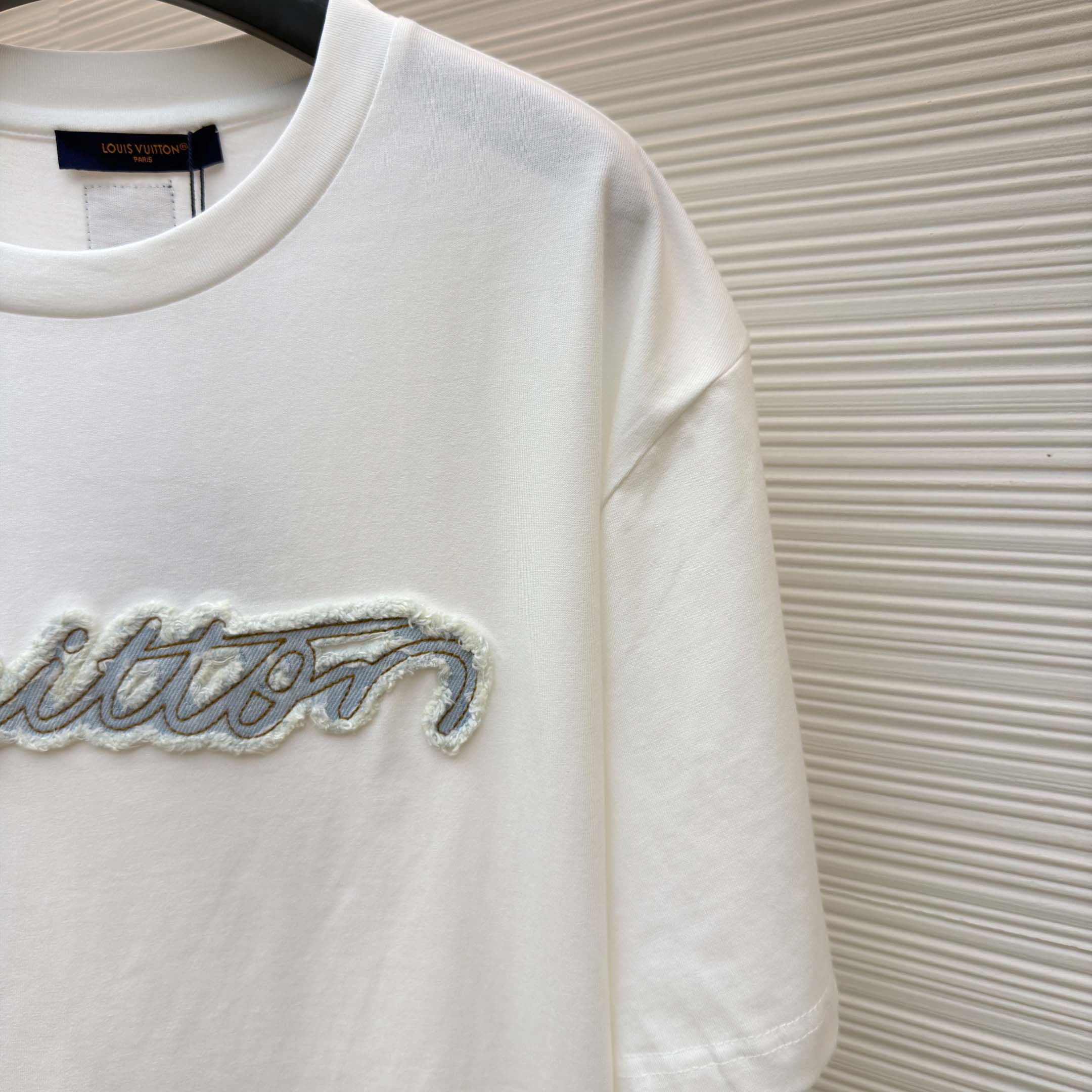 Louis Vuitton Denim Signature T-Shirt    - FashionPlug