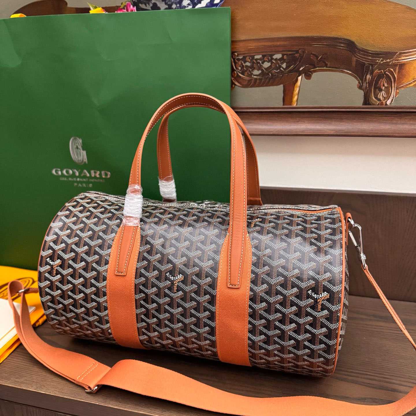 Goyard Barrel 40 Sports Bag - FashionPlug