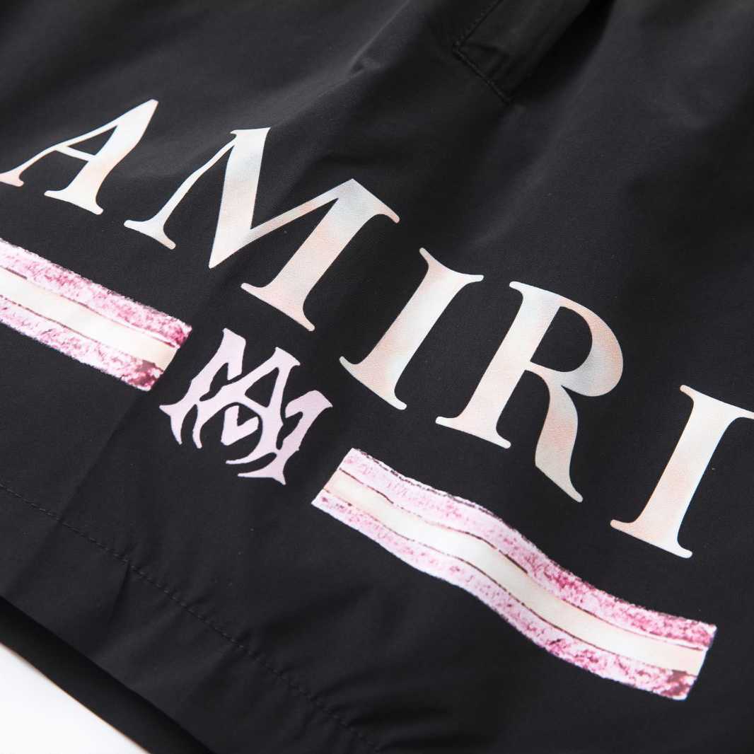 Amiri Watercolour Bar Sweat Shorts - FashionPlug