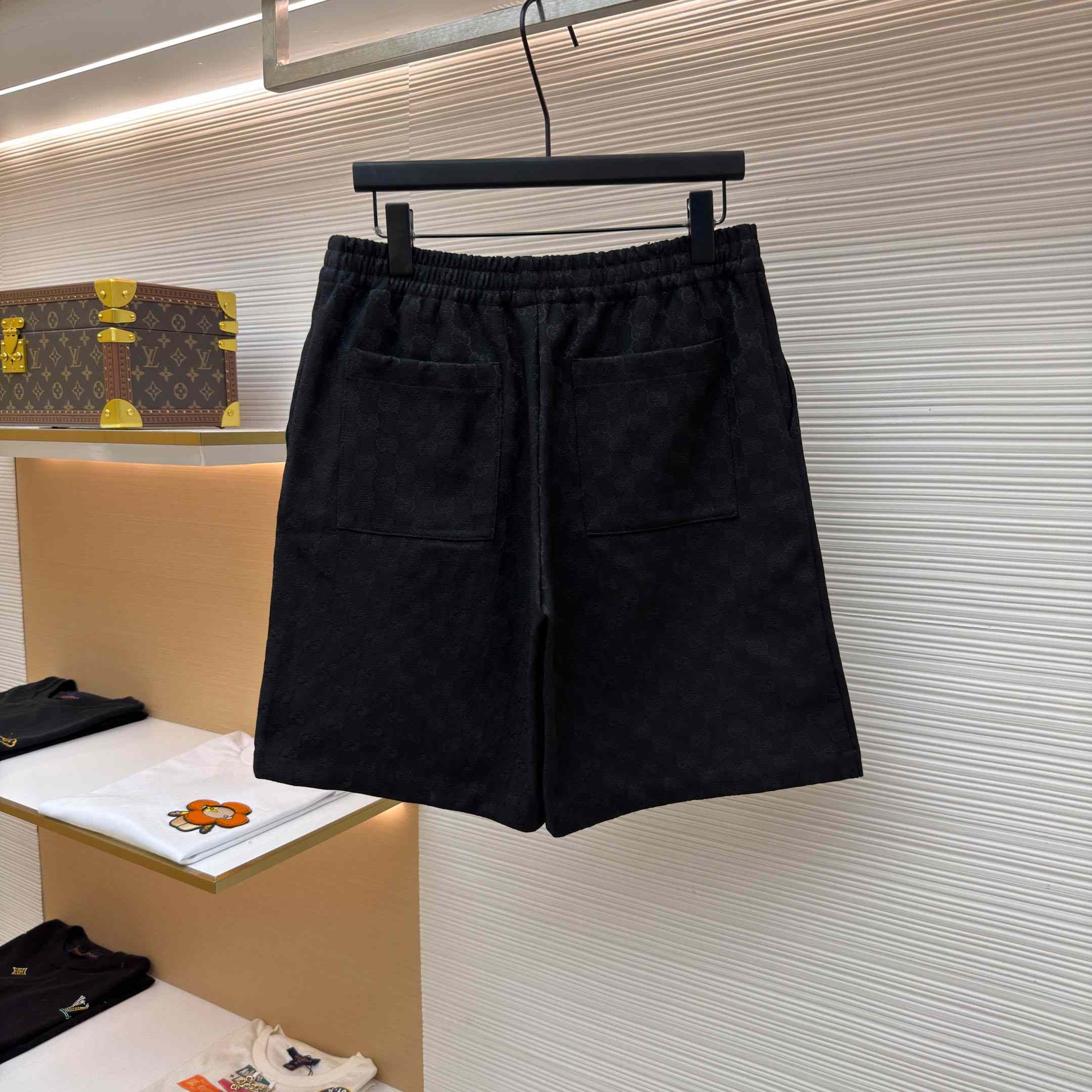 Gucci GG Canvas Linen Blen Shorts - FashionPlug