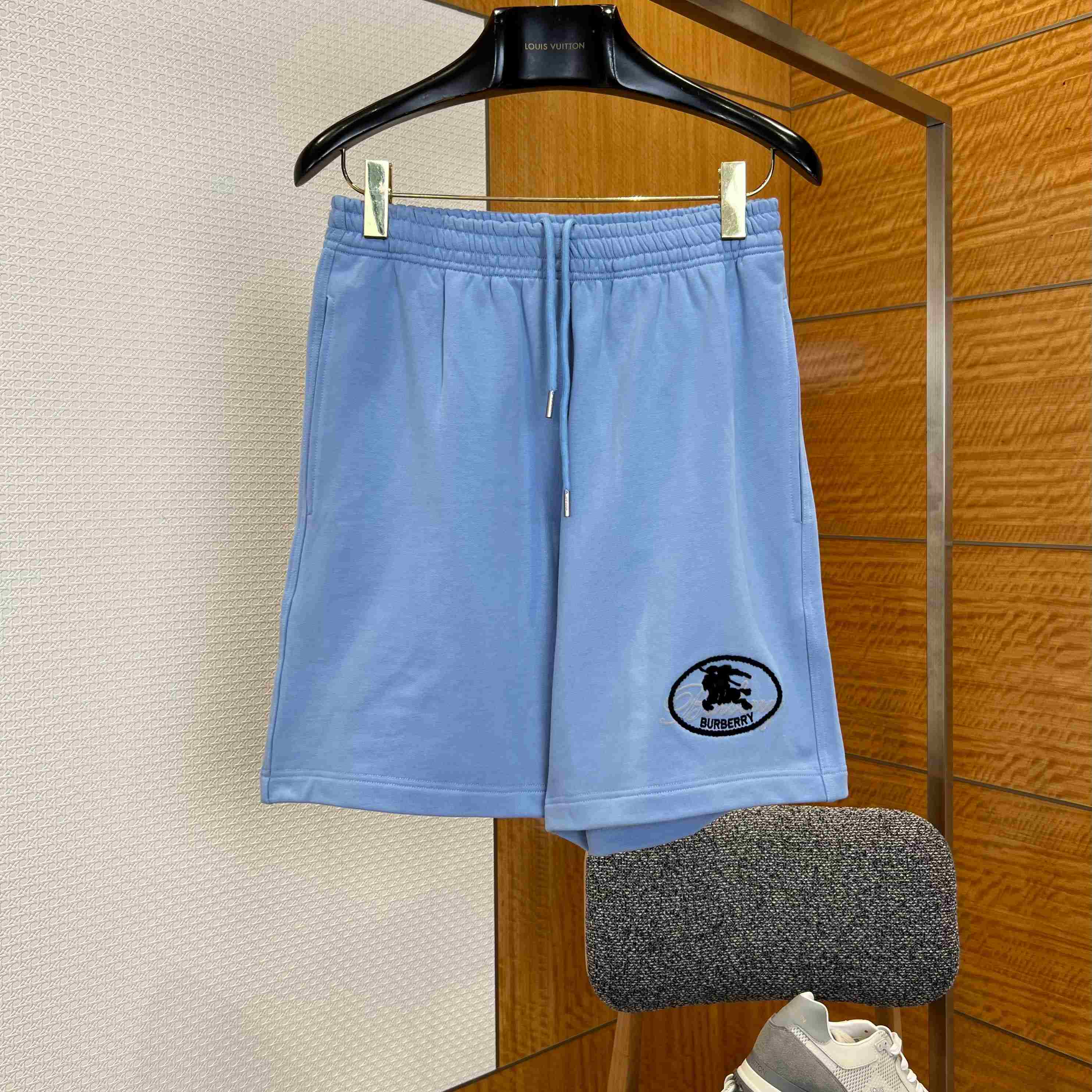 Burberry Knight Stamp Cotton Shorts - FashionPlug