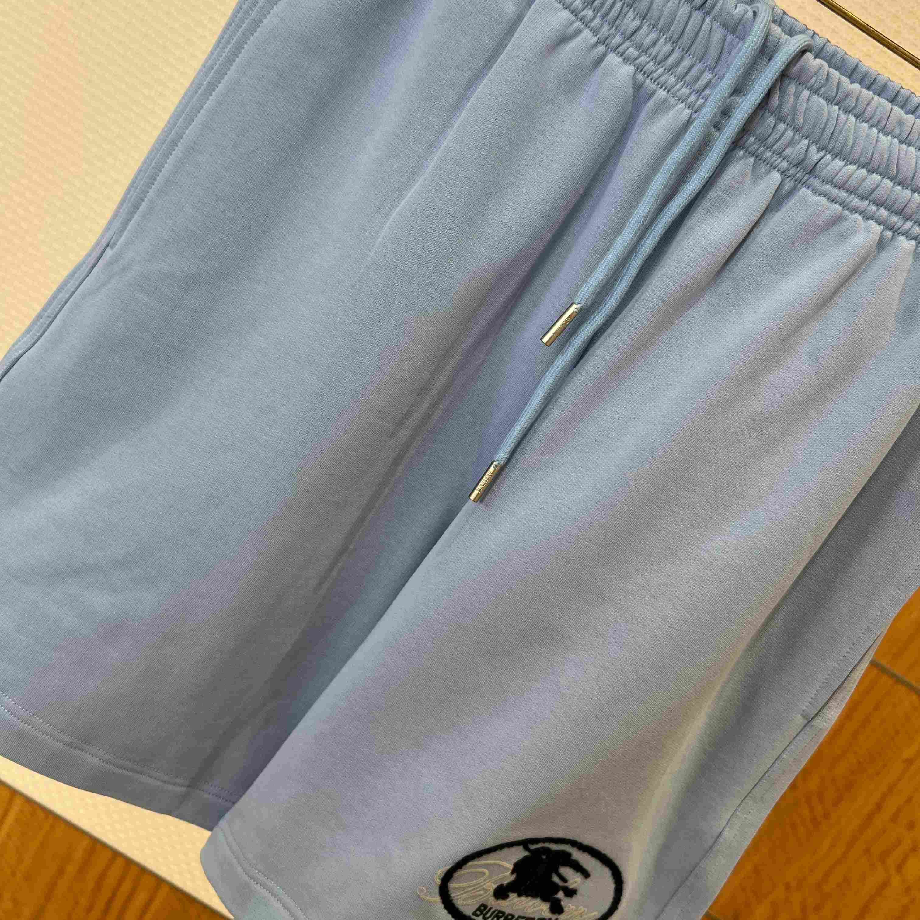 Burberry Knight Stamp Cotton Shorts - FashionPlug