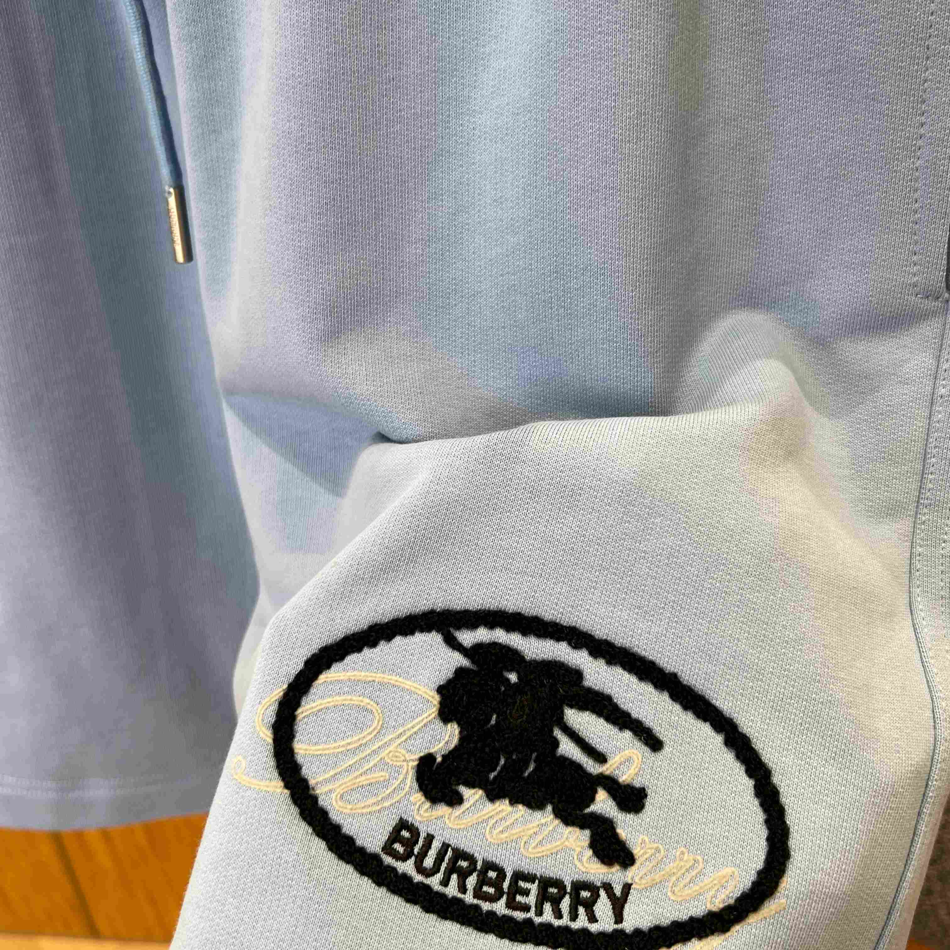Burberry Knight Stamp Cotton Shorts - FashionPlug
