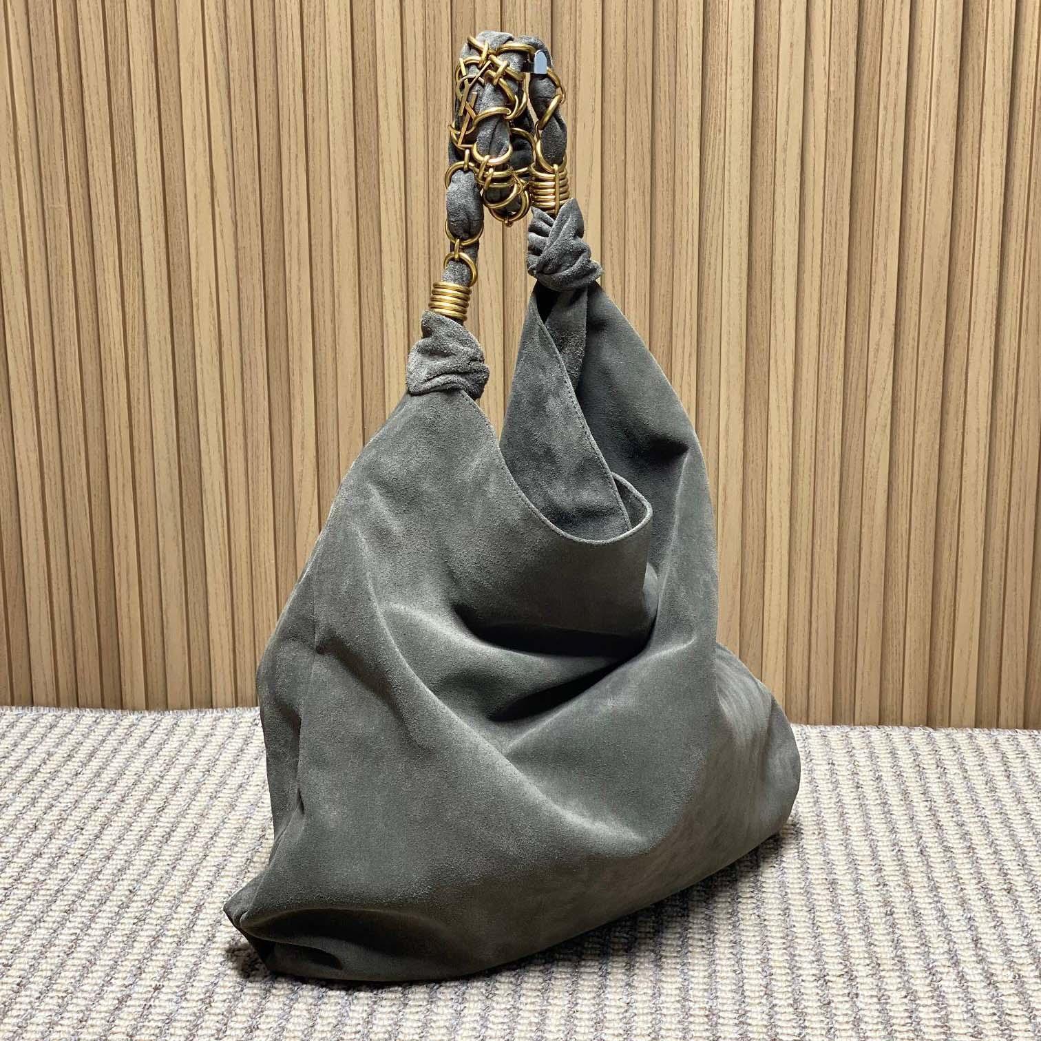 Saint Laurent AMALIA In Suede - FashionPlug