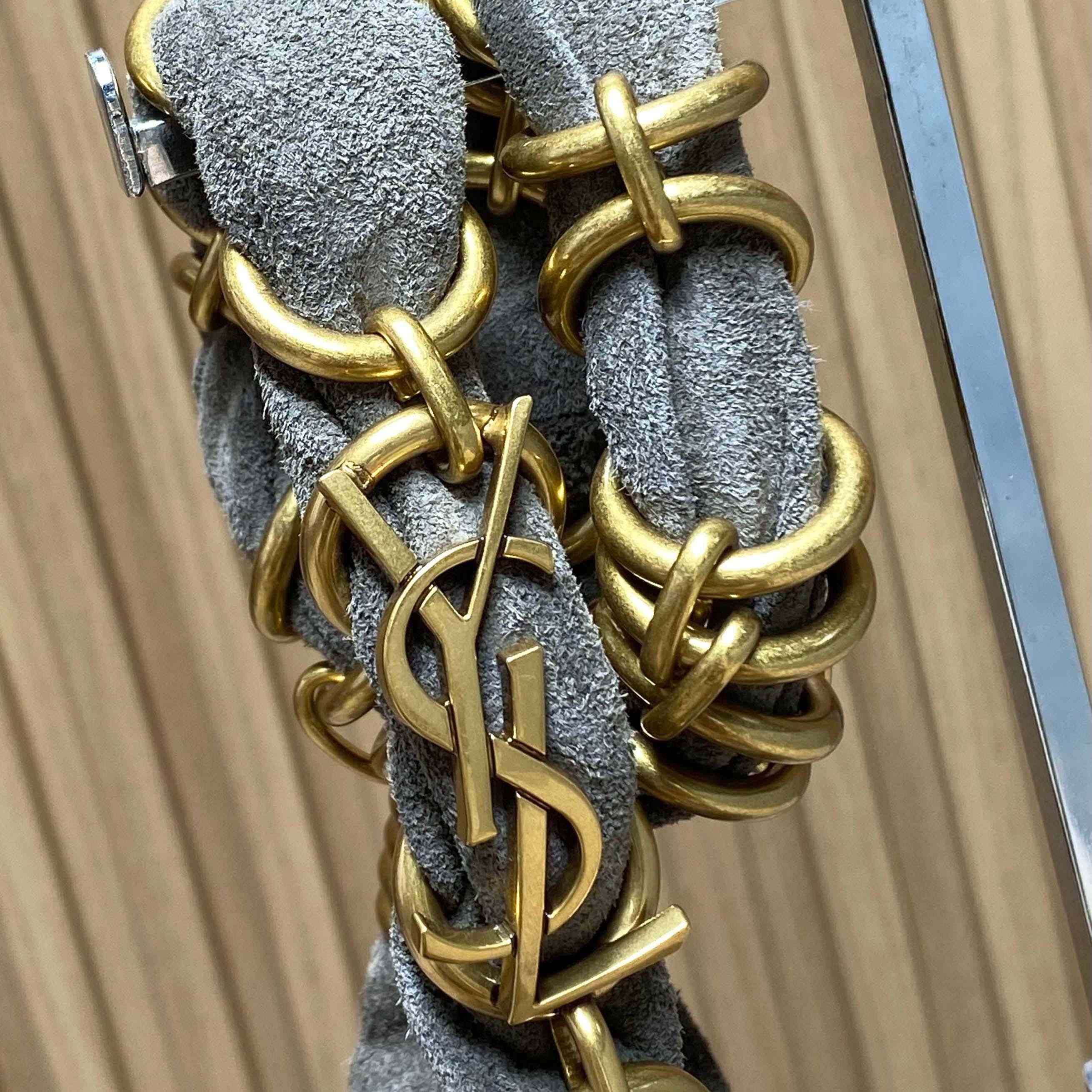 Saint Laurent AMALIA In Suede - FashionPlug