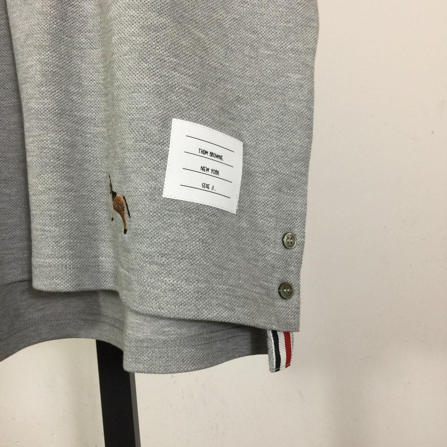 Thom Browne Lunar New Year Pique Horse Embroidery Polo - FashionPlug