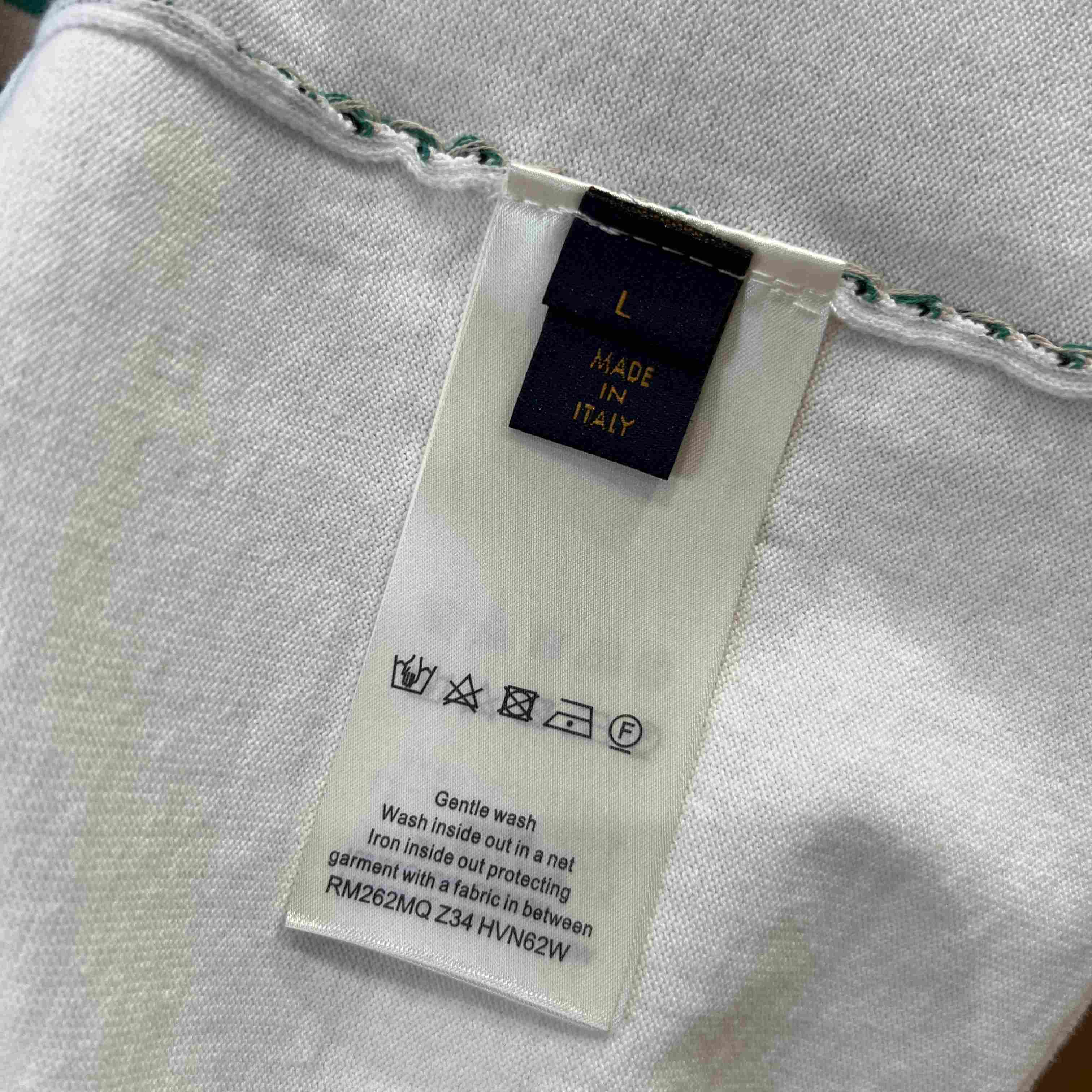 Louis Vuitton Striped Textured Short-Sleeved Polo Shirt 1AK7I4 - FashionPlug