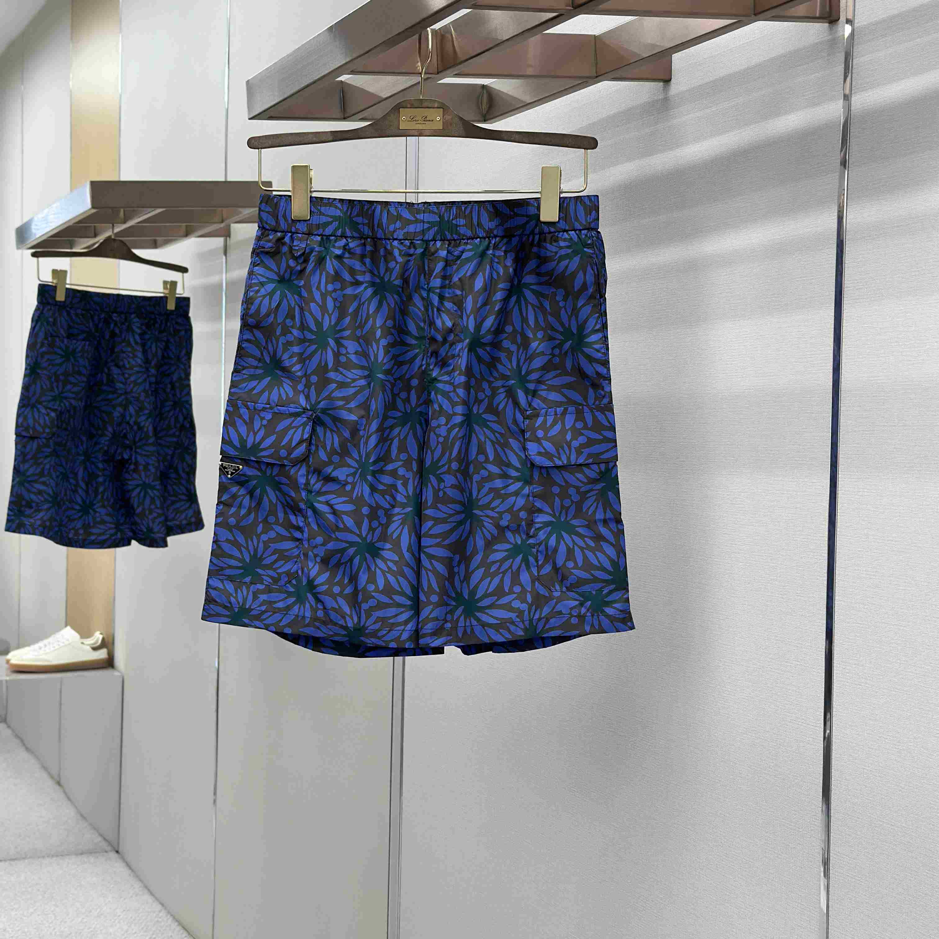 Prada Printed Re-Nylon Swim Trunks - FashionPlug