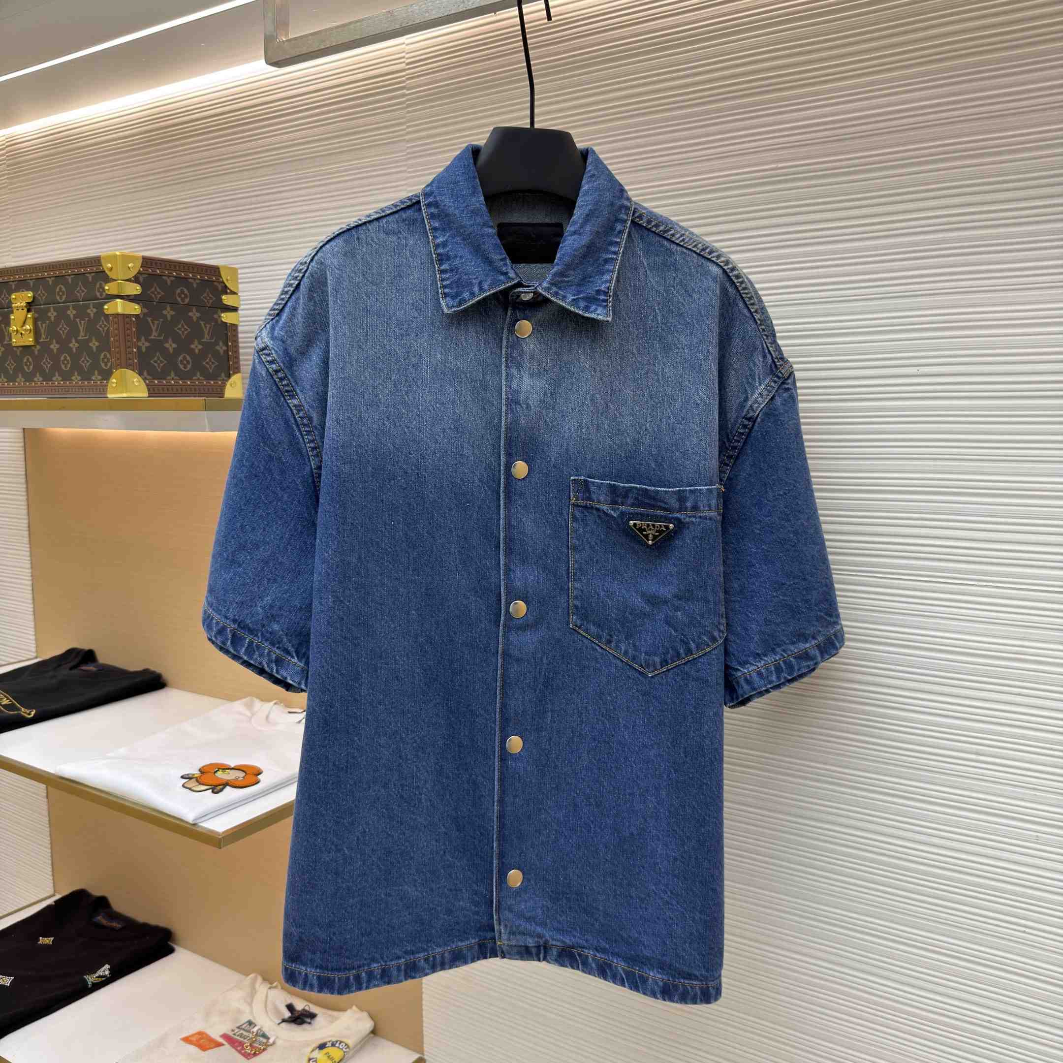 Prada Denim Shirt - FashionPlug