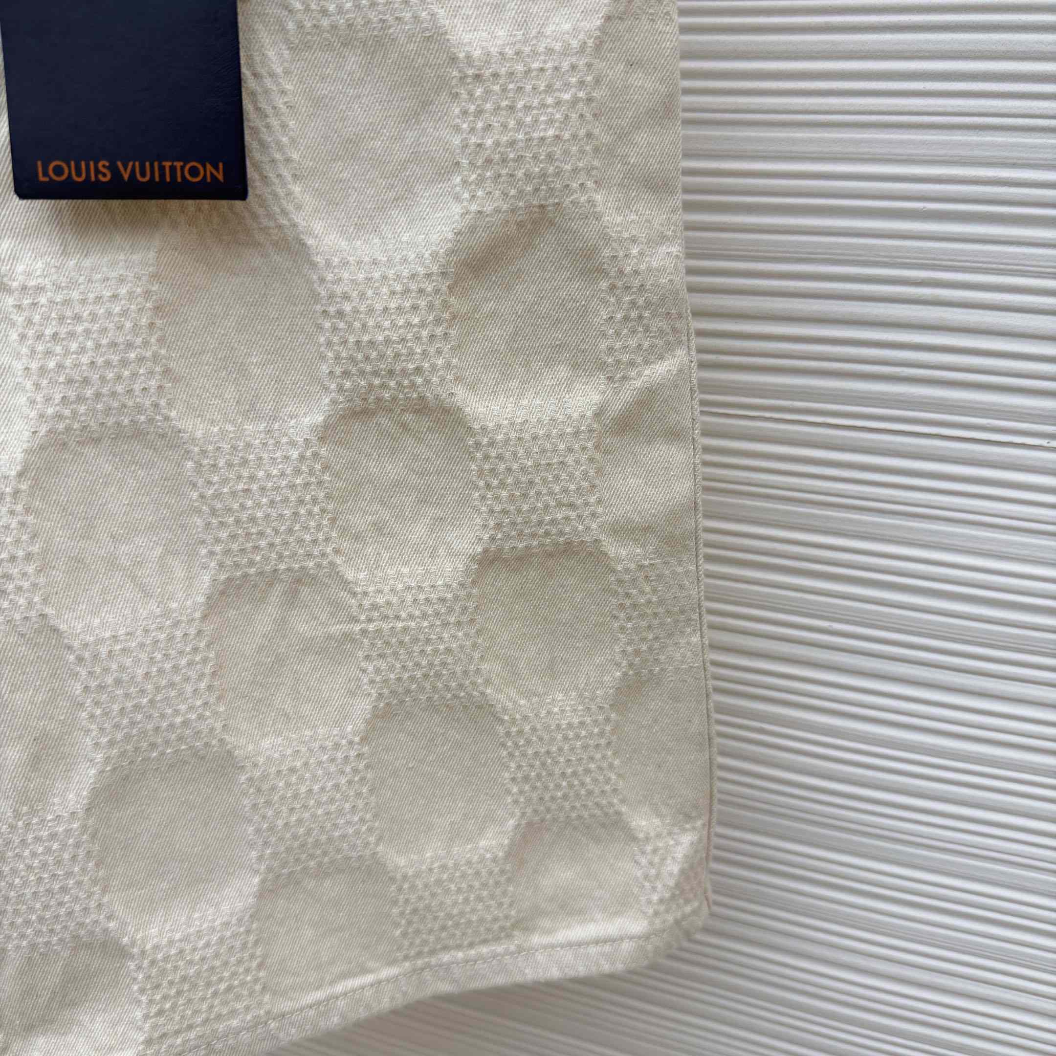 Louis Vuitton Damier 3D Light Denim Shorts 1AK6GU - FashionPlug