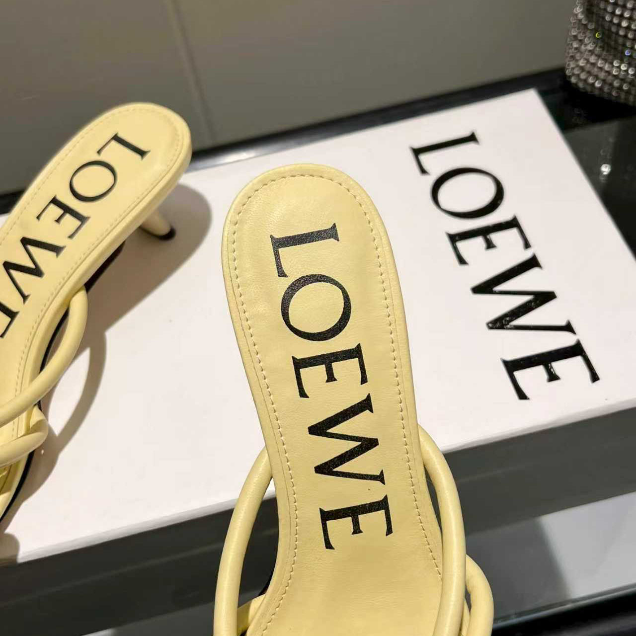 Loewe Flamenco Knot Sandal In Lambskin - FashionPlug