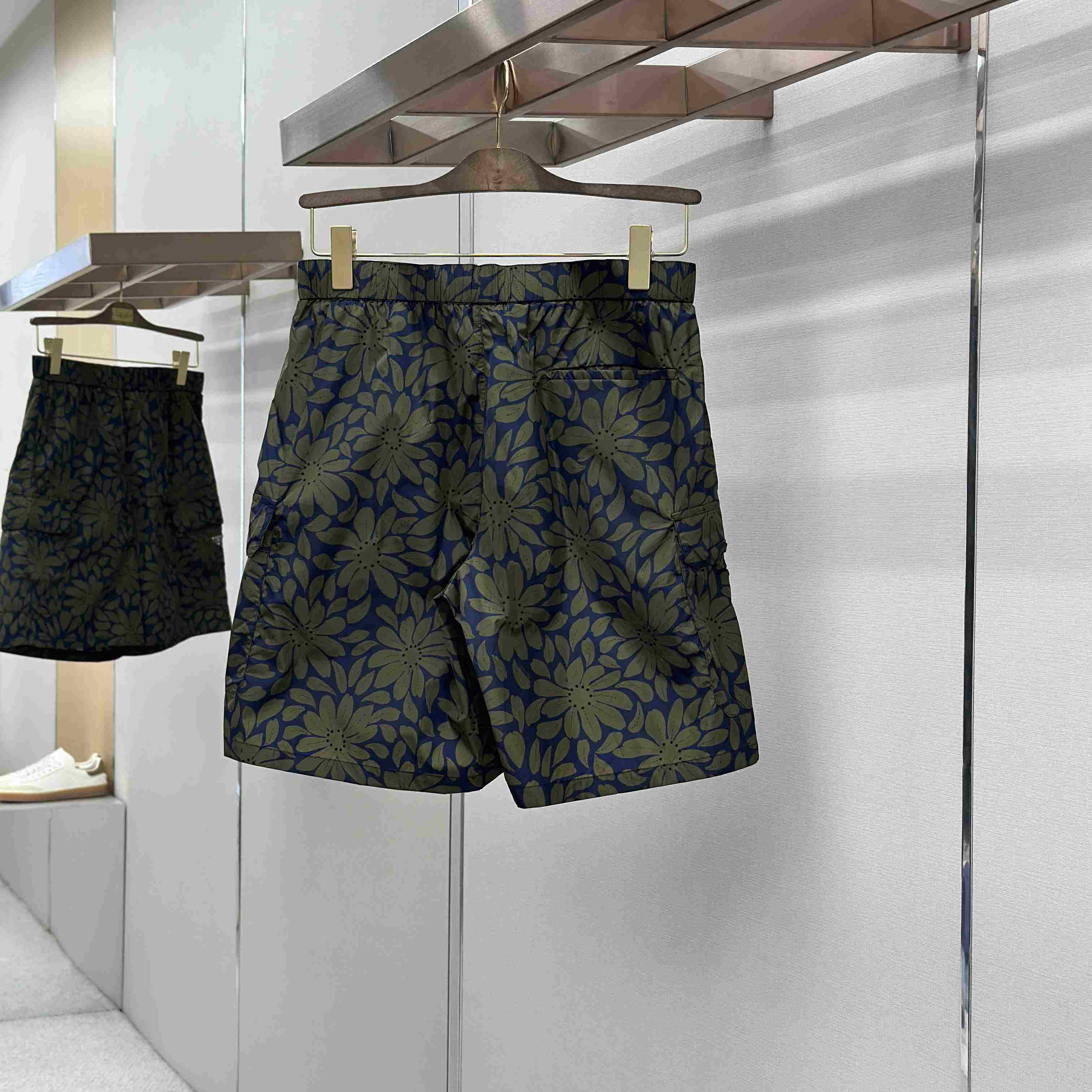 Prada Printed Re-Nylon Swim Trunks - FashionPlug