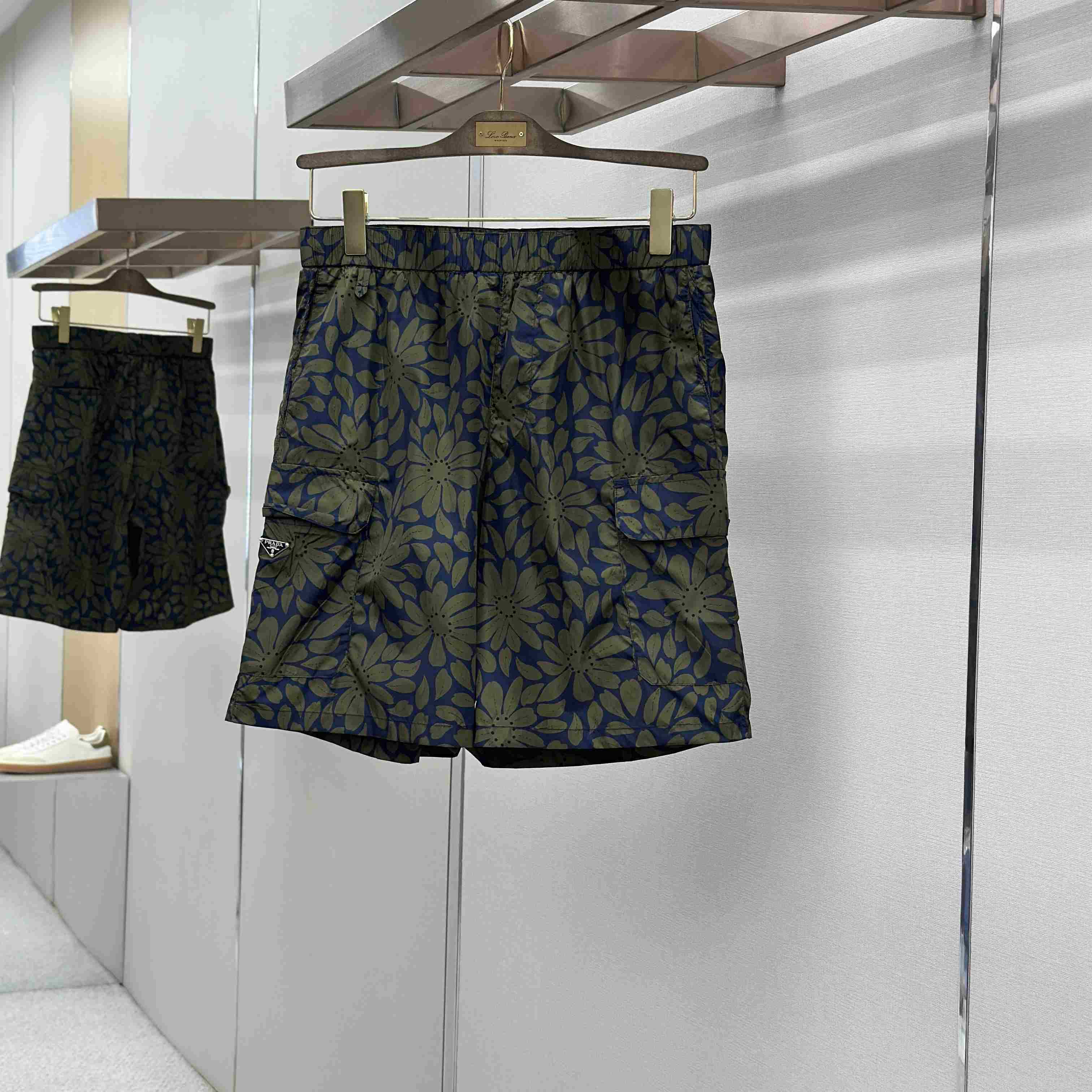 Prada Printed Re-Nylon Swim Trunks - FashionPlug