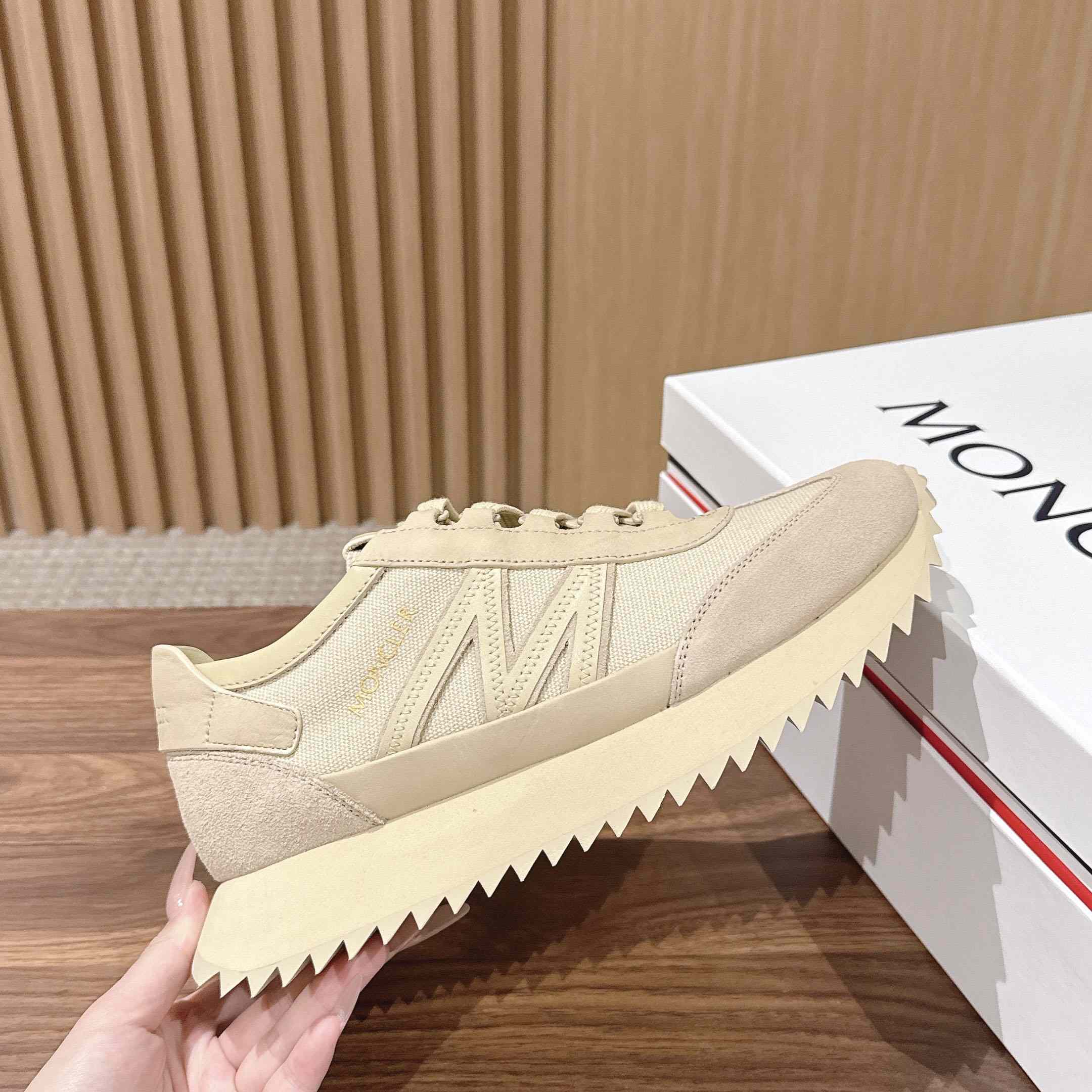 Moncler Pacey2 Suede & Nubuck Sneakers - FashionPlug