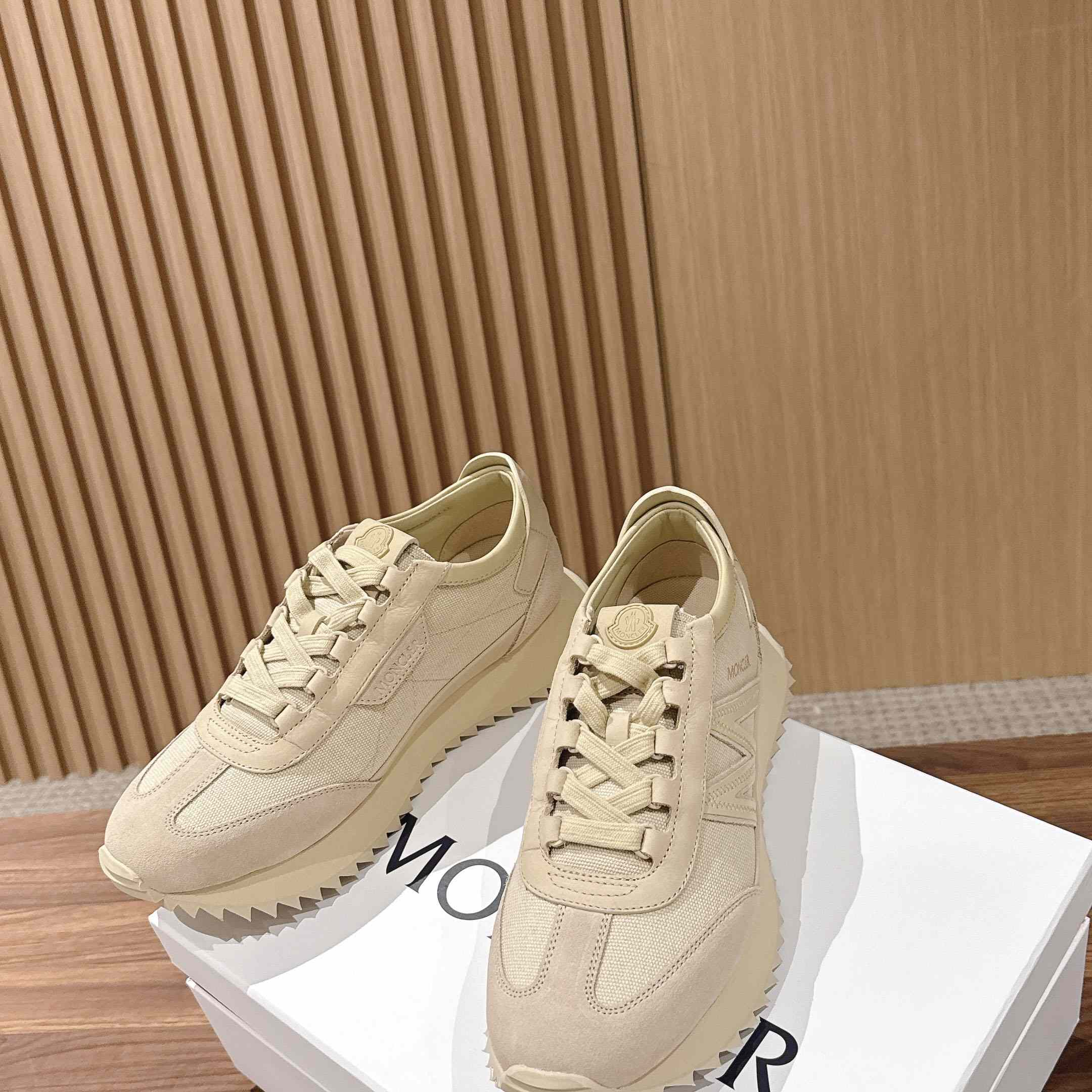 Moncler Pacey2 Suede & Nubuck Sneakers - FashionPlug
