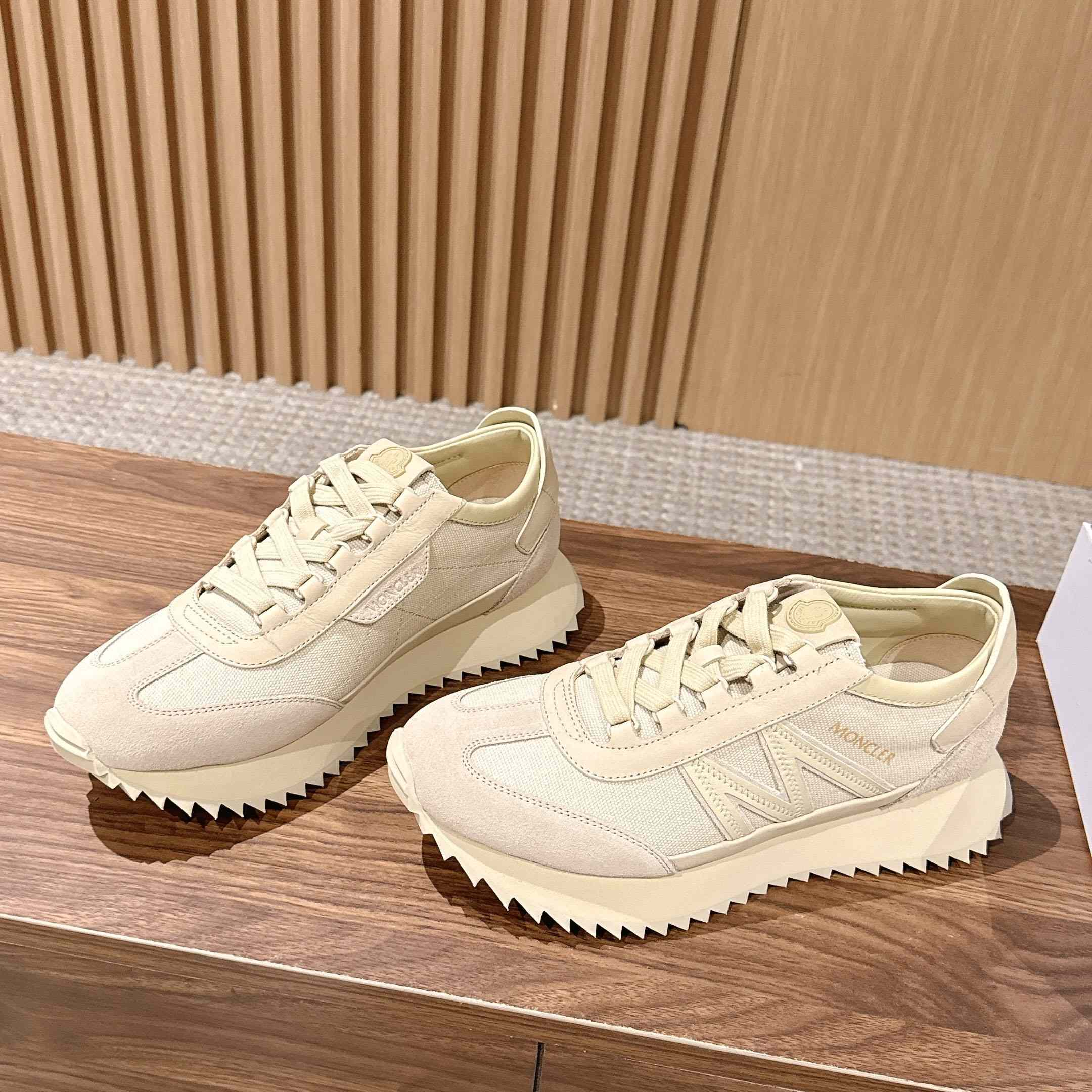 Moncler Pacey2 Suede & Nubuck Sneakers - FashionPlug
