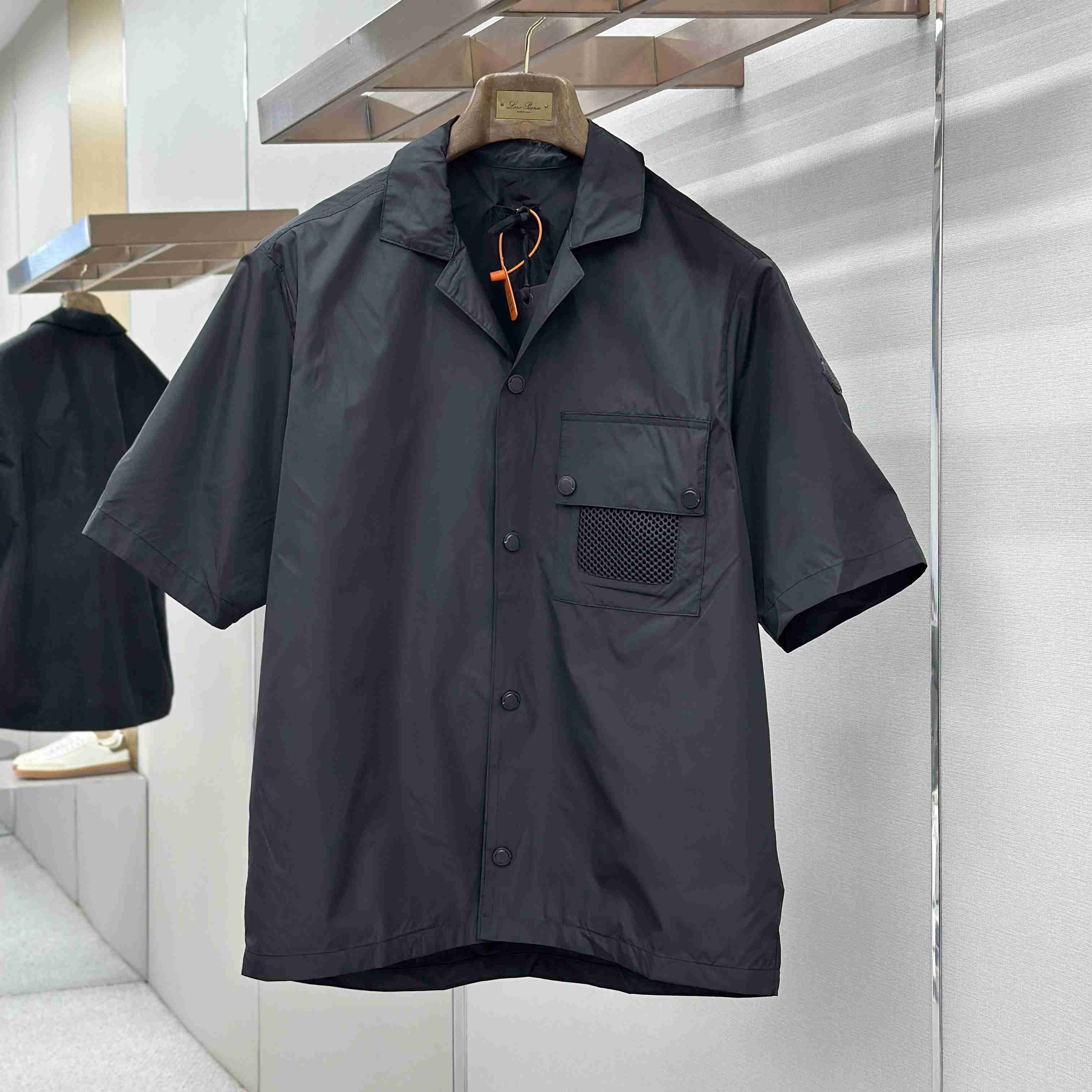 Moncler Logo Short Sleeve Shirt - FashionPlug