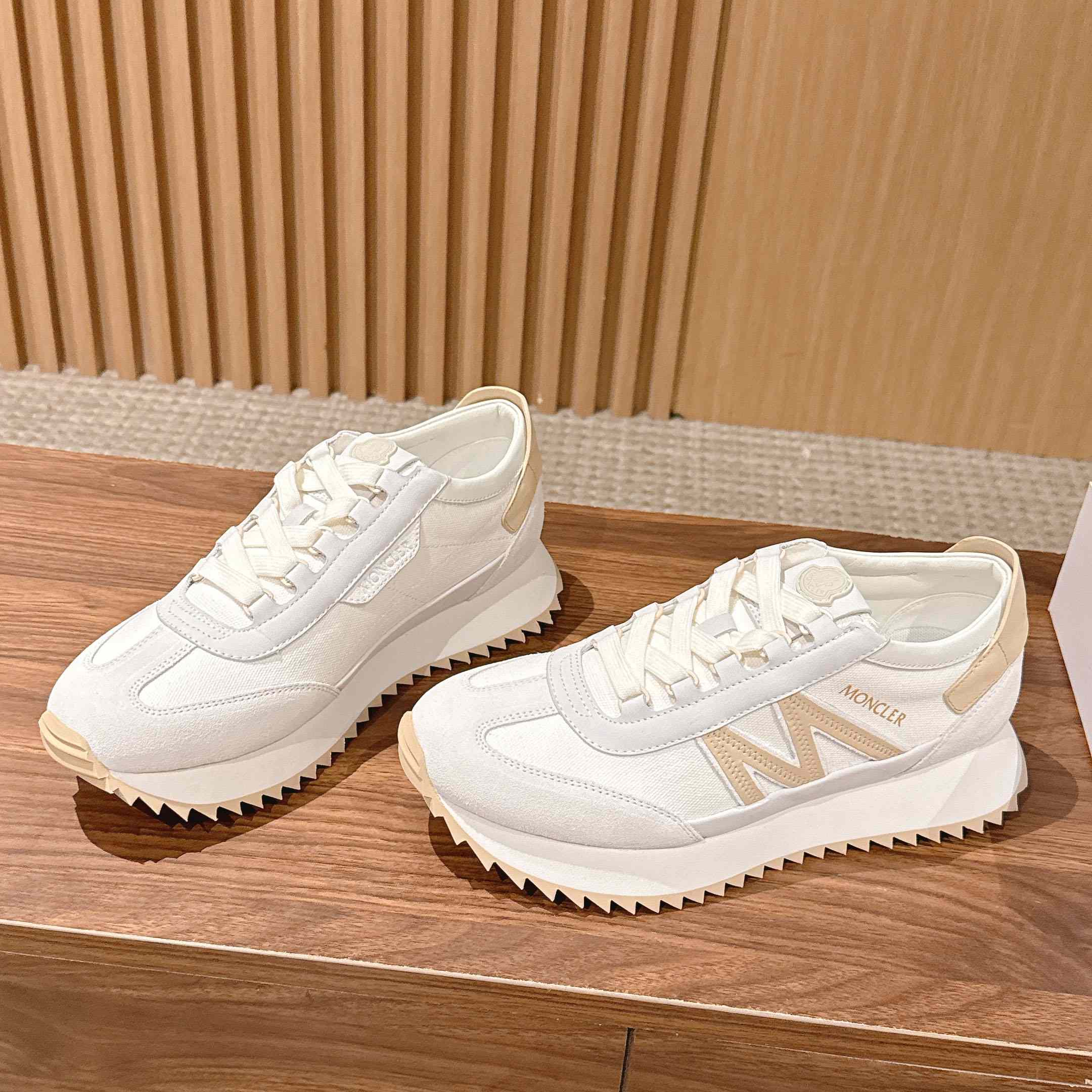 Moncler Pacey2 Suede & Nubuck Sneakers - FashionPlug