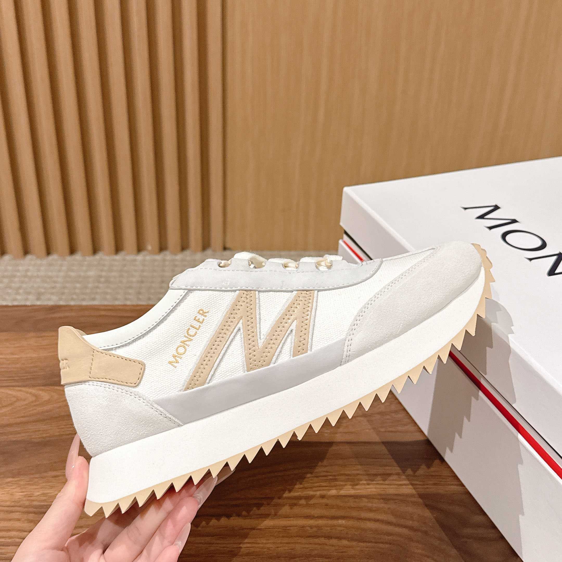 Moncler Pacey2 Suede & Nubuck Sneakers - FashionPlug