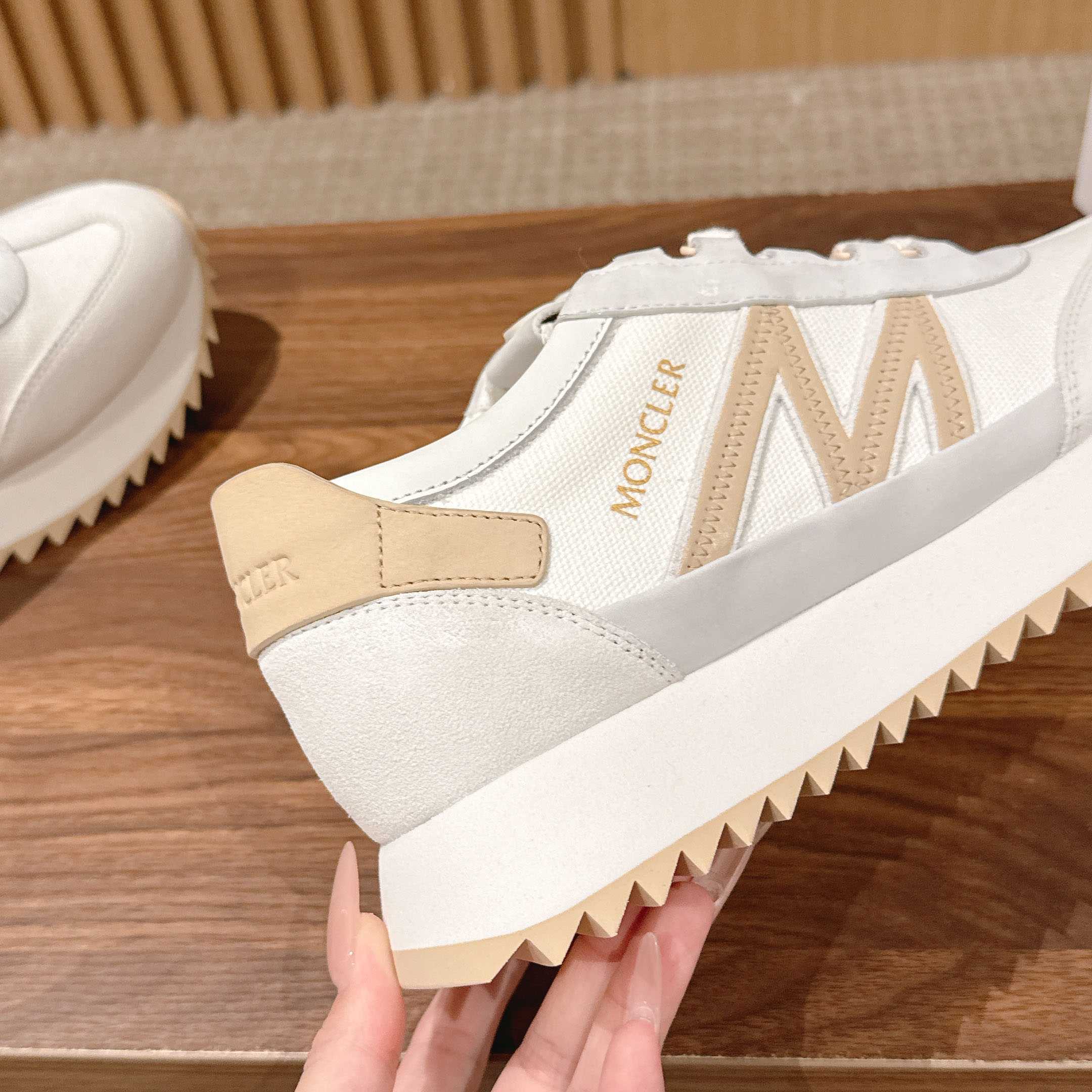Moncler Pacey2 Suede & Nubuck Sneakers - FashionPlug