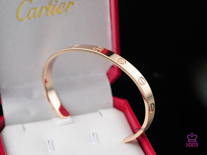 Cartier Love Rose Gold Open Bracelet - FashionPlug