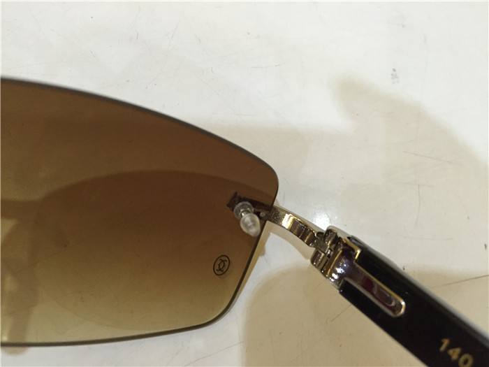 Cartier 3524012 Black Cattle Horn Eyeglasses In Silver - FashionPlug