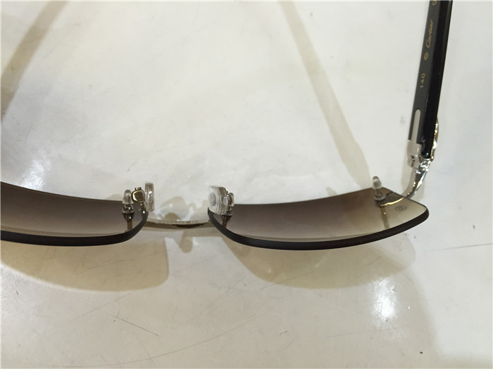 Cartier 3524012 Black Cattle Horn Eyeglasses In Silver - FashionPlug